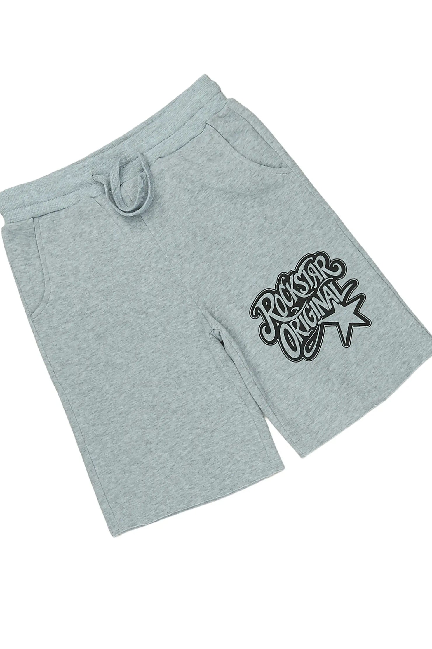 Girls Zayda Pink/Grey T-Shirt Short Set