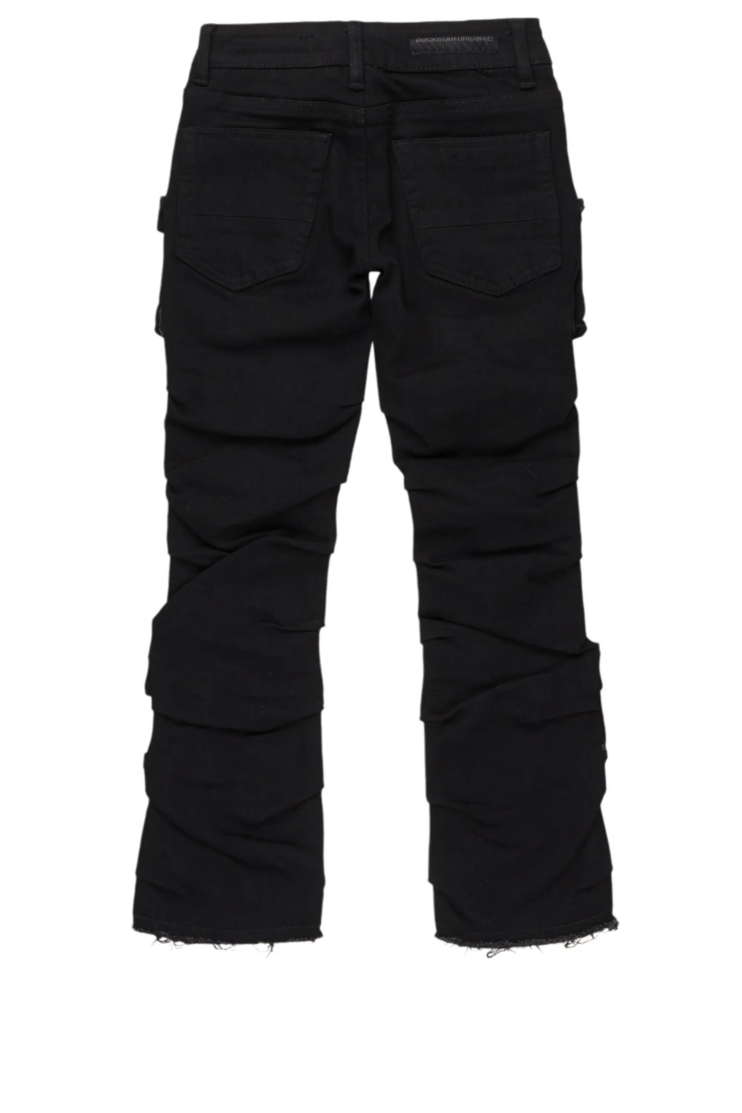 Boys Gentry Black Stacked Flare Jean