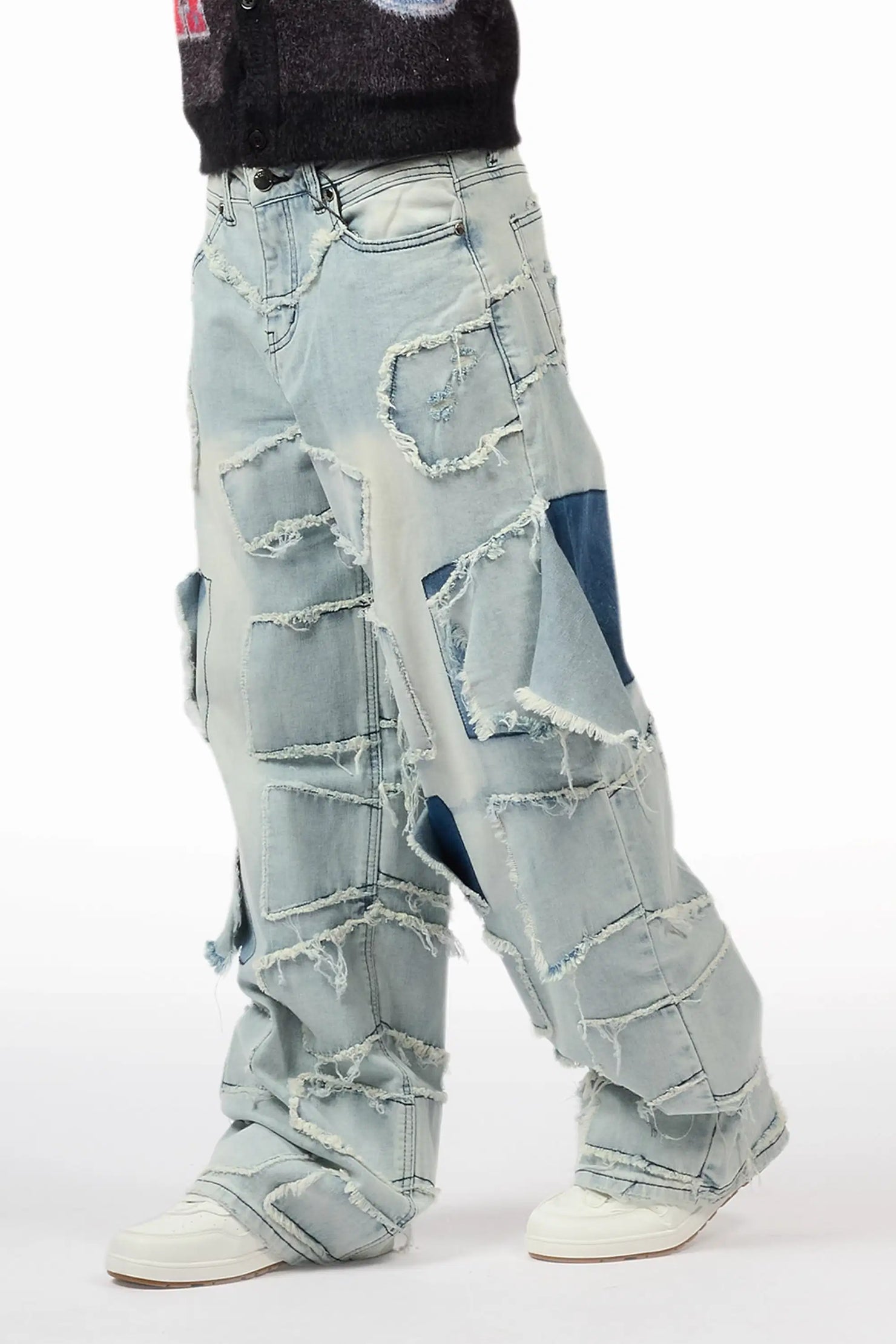Boys Jacomus Blue Baggy Fit Jean
