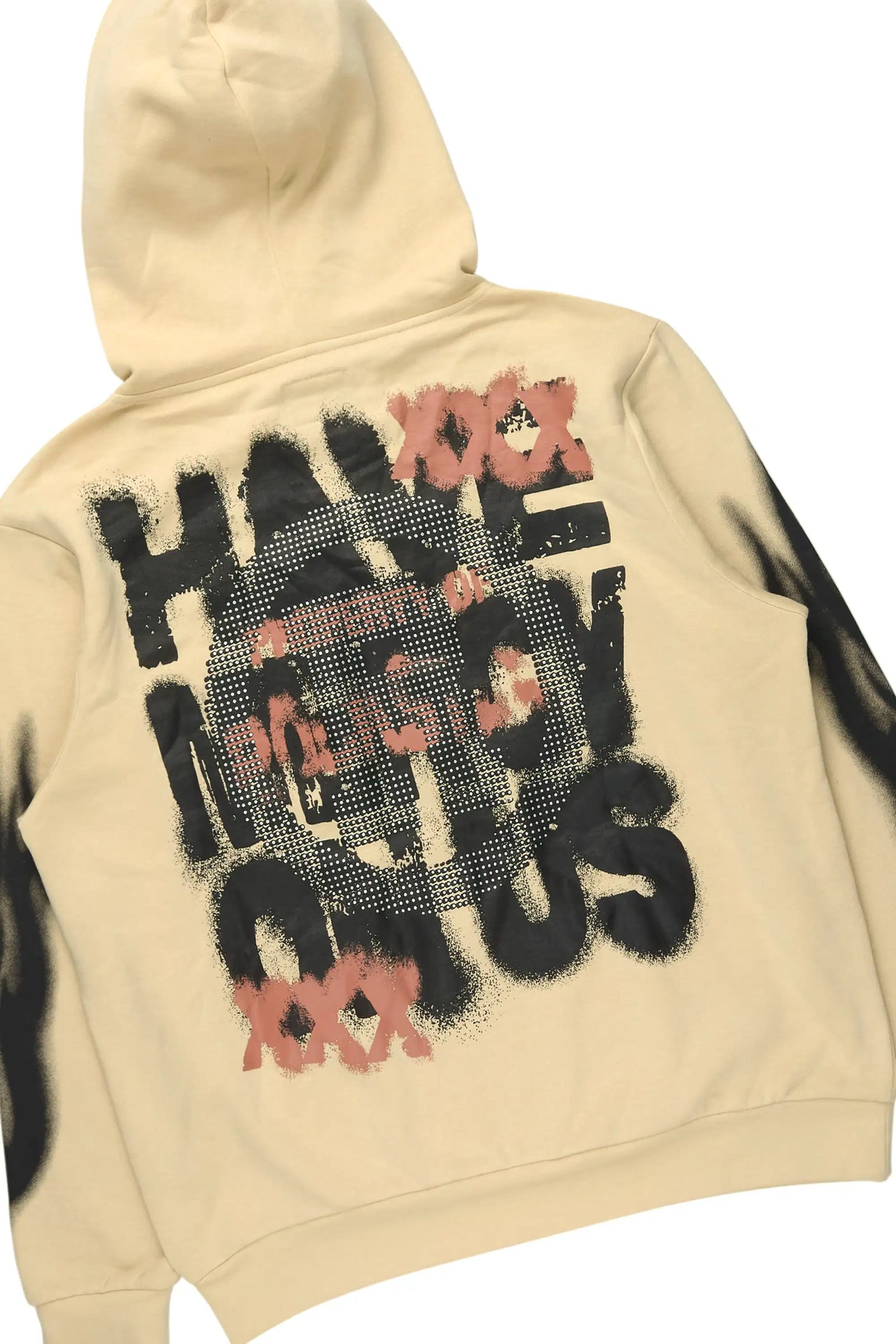 Kyo Beige Hoodie Stacked Track Set