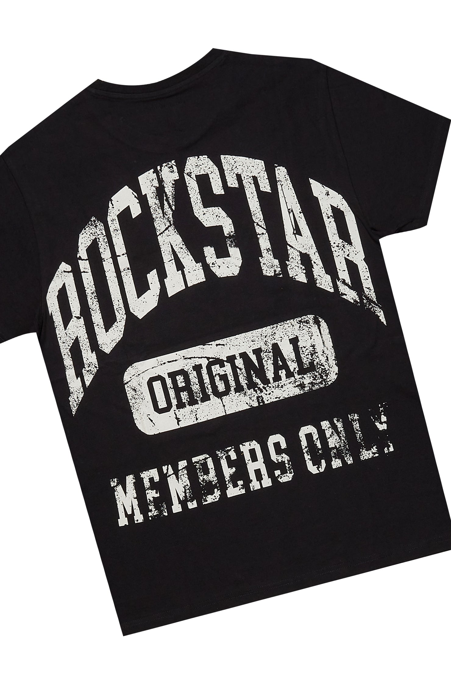 Boys Members Black T-Shirt/Short Set