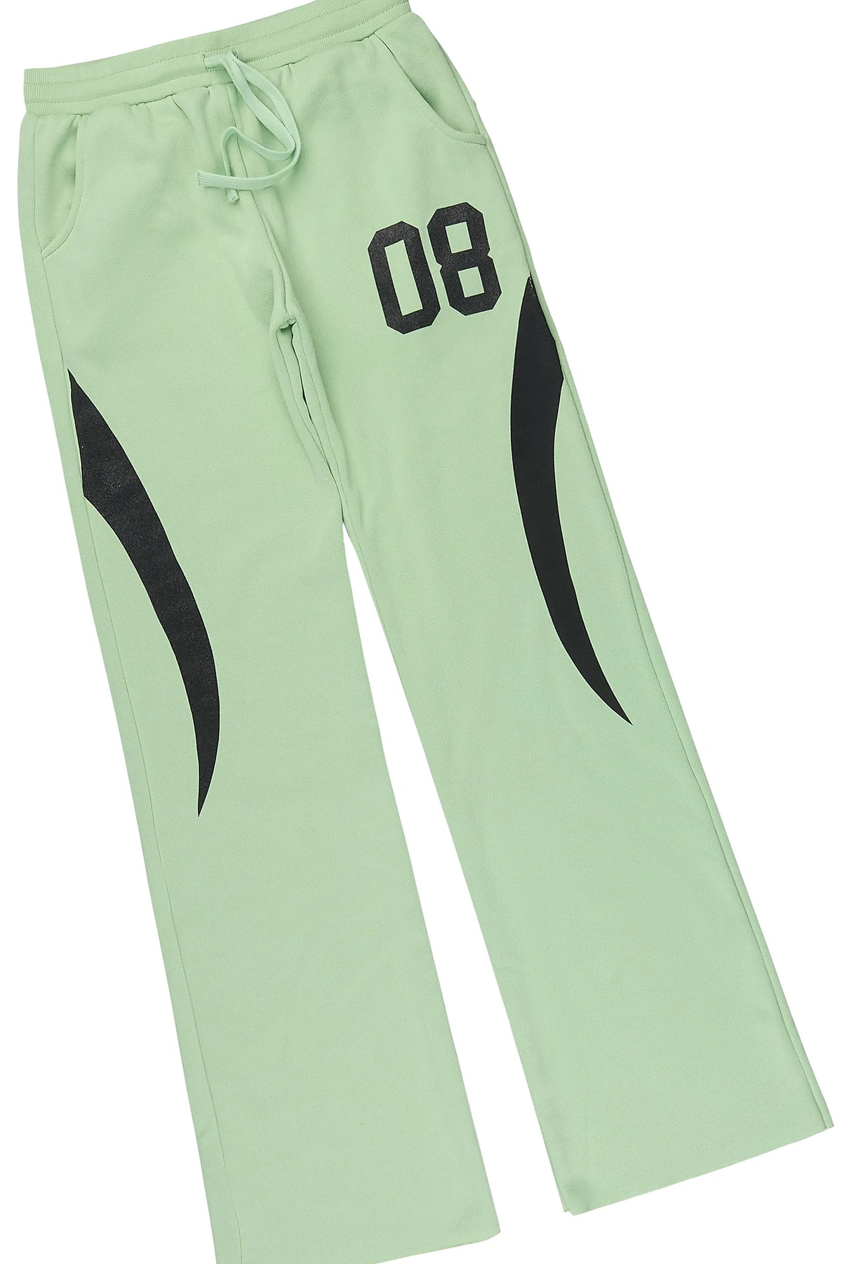 Boys Leon Light Sage/Black Hoodie Stacked Track Set