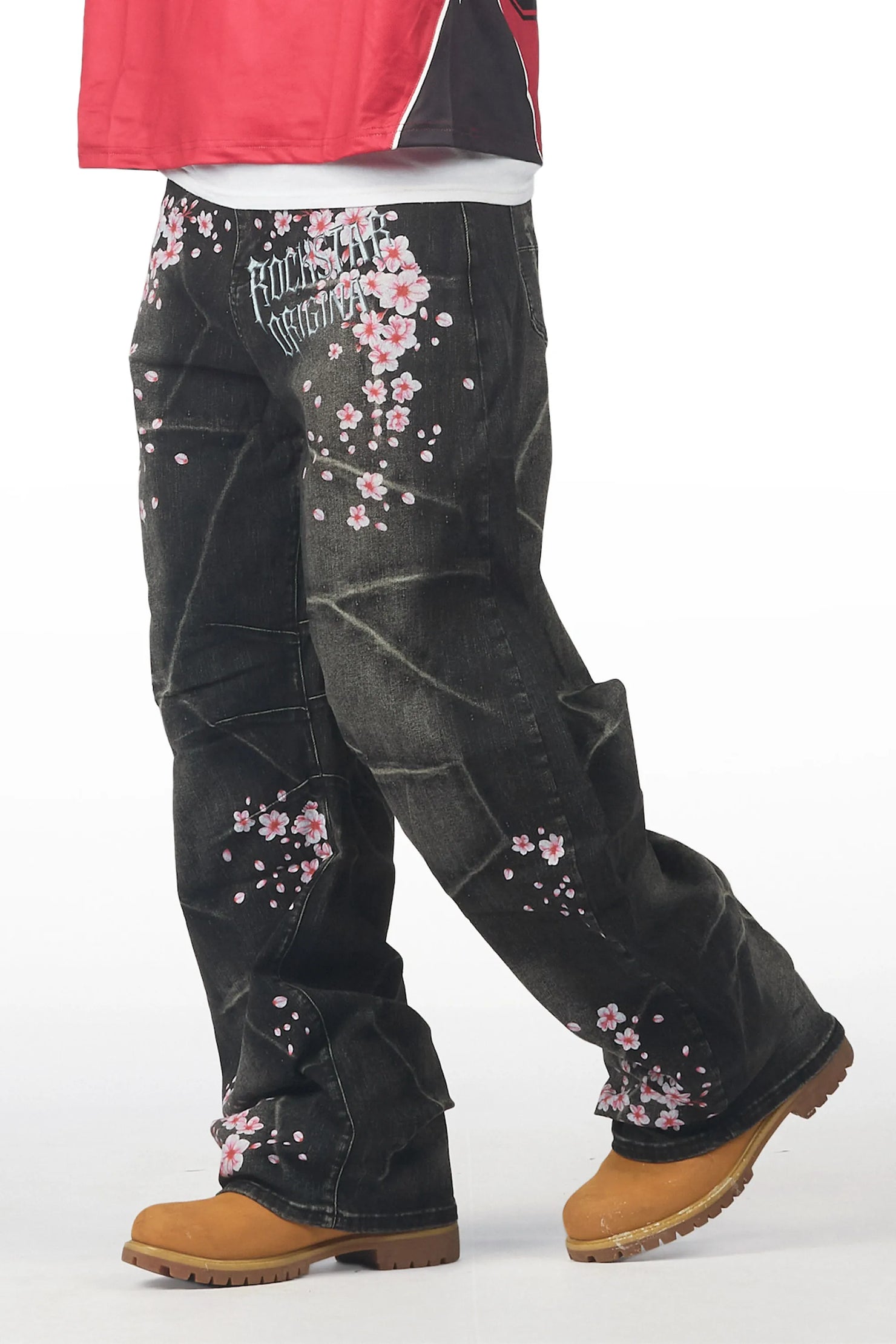 Ryen Dark Grey Barrel Fit Jean