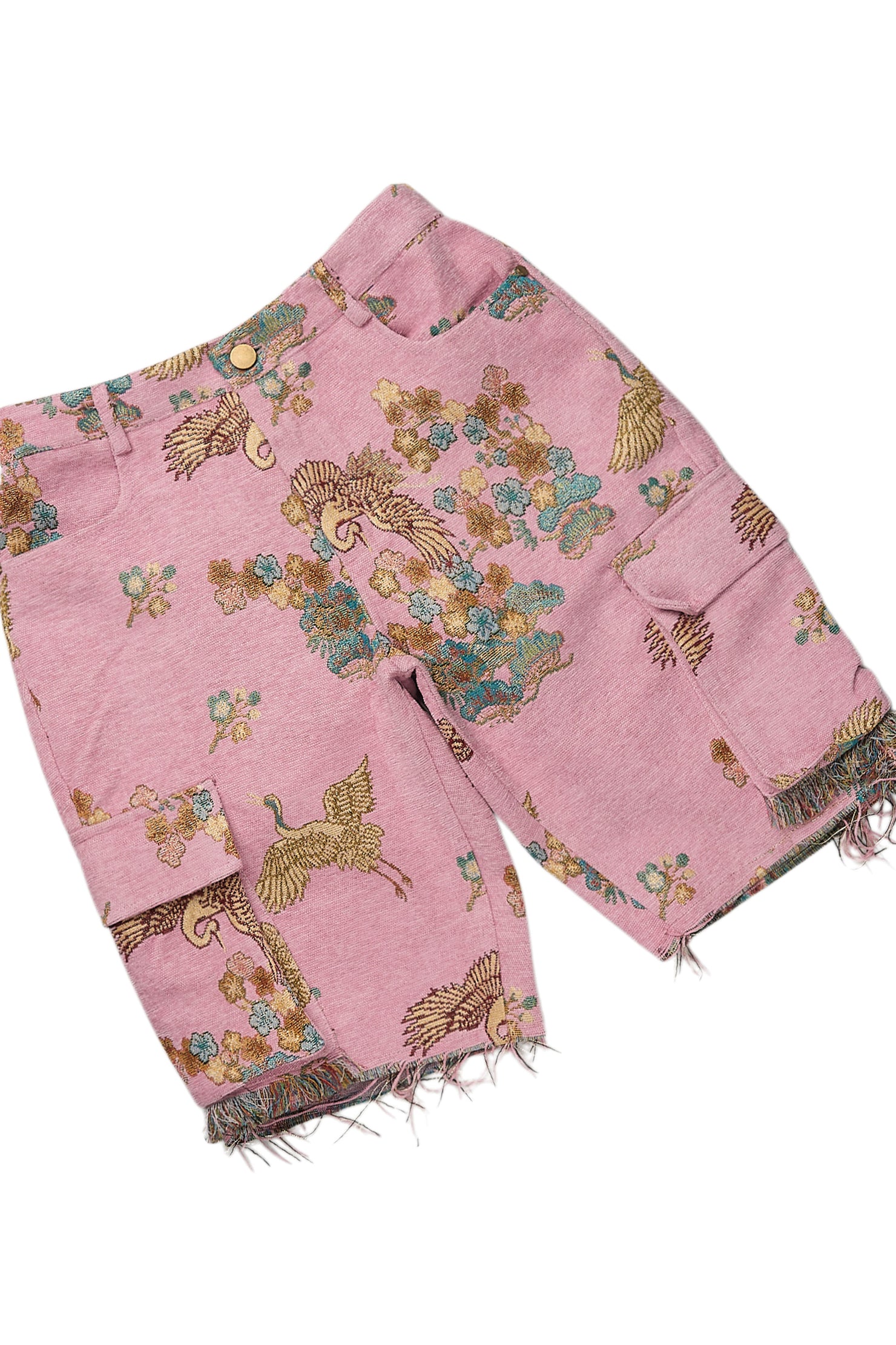 Vatasha White/Pink T-Shirt Short Set