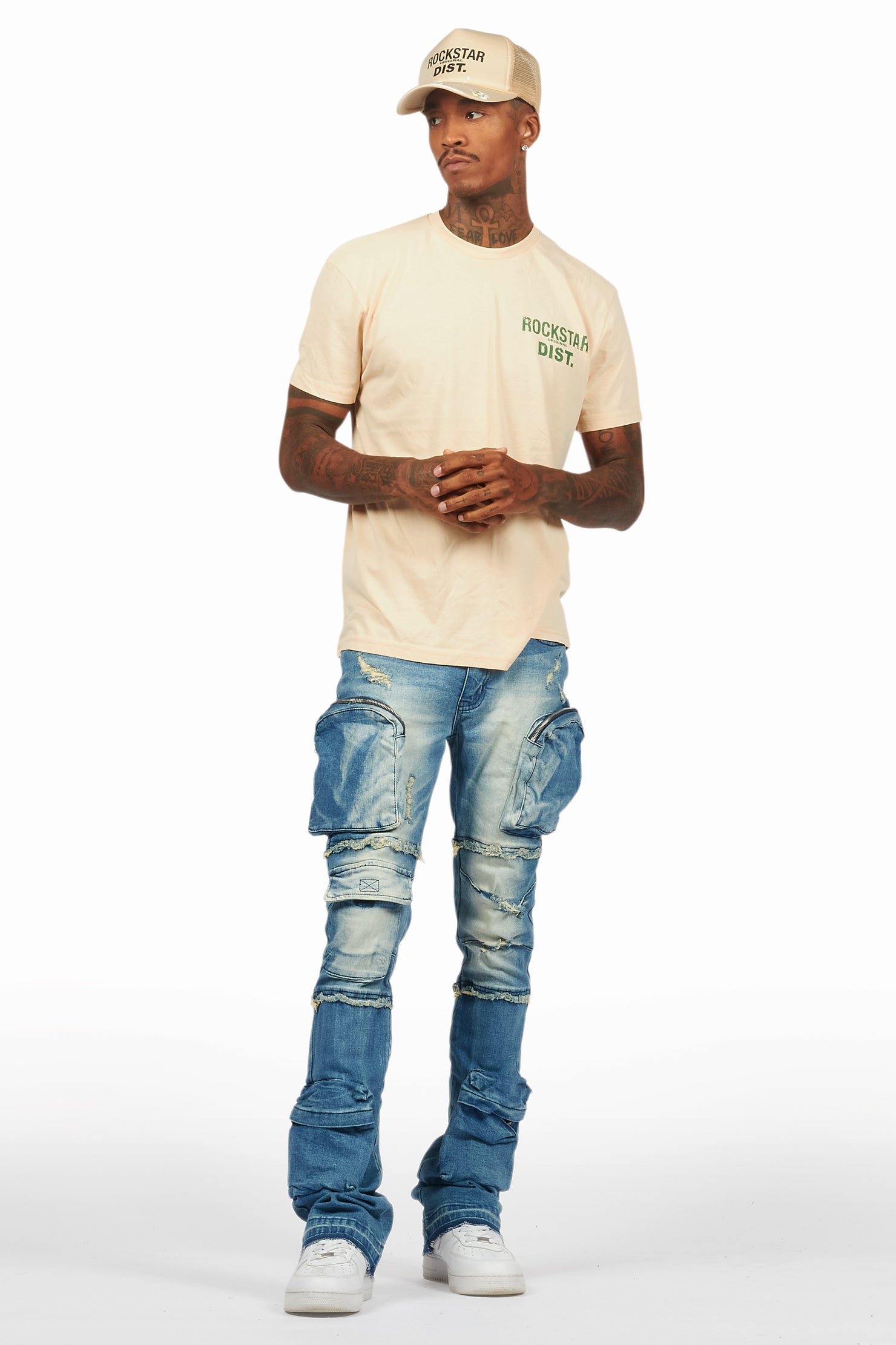 Lake Vintage Sand/Green Graphic T-Shirt