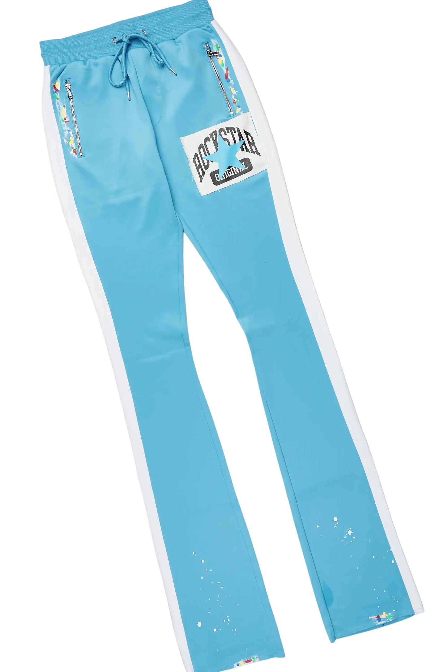 Dash White/Blue T-Shirt/Super Stacked Flare Track Set