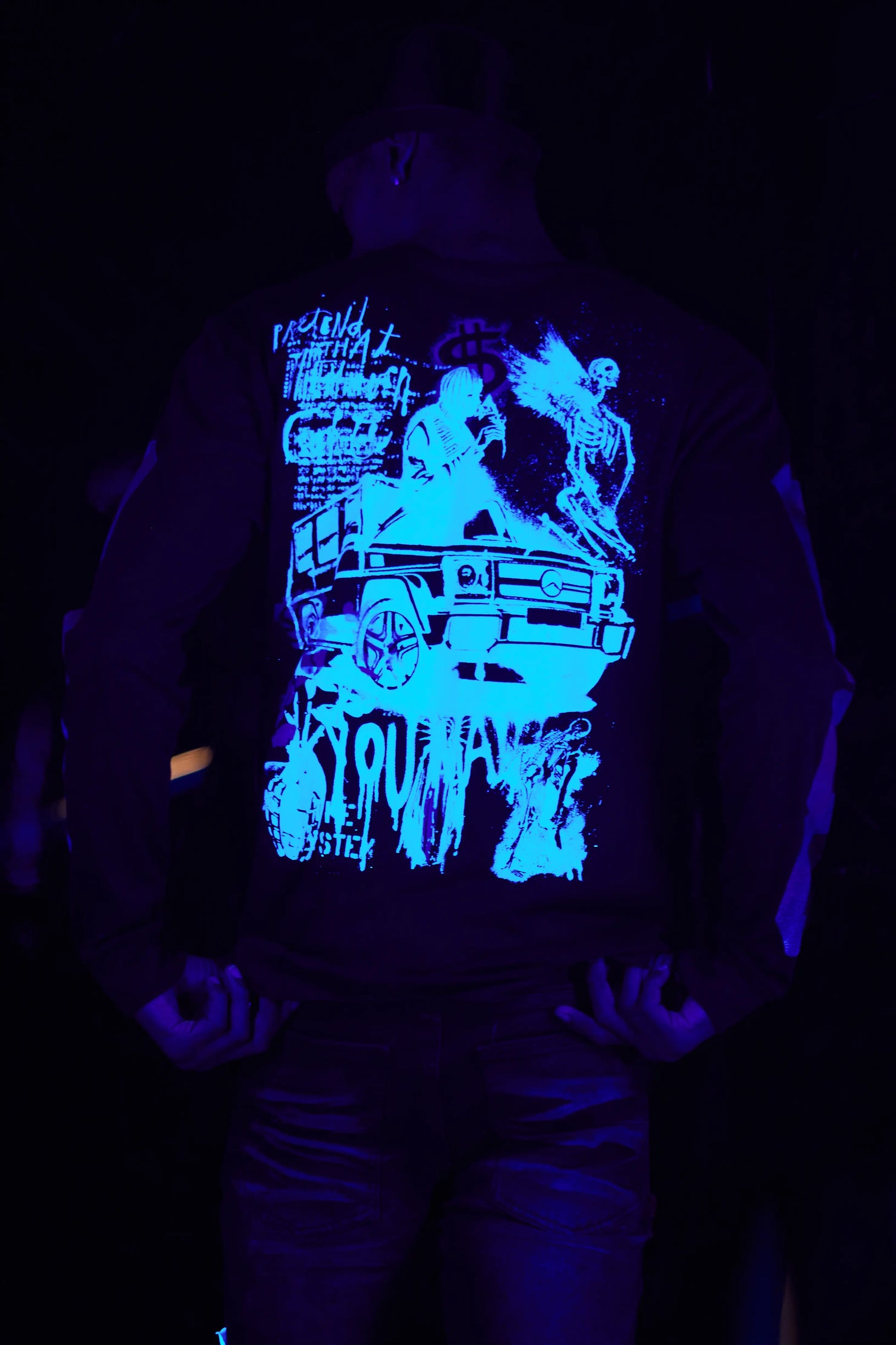 Grill Black Long Sleeve Graphic T-Shirt