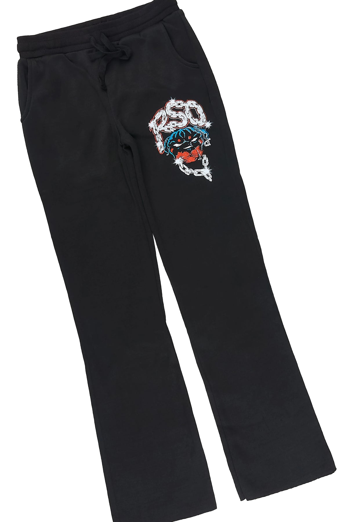 Boys Andretti Black Stacked Hoodie Track Set