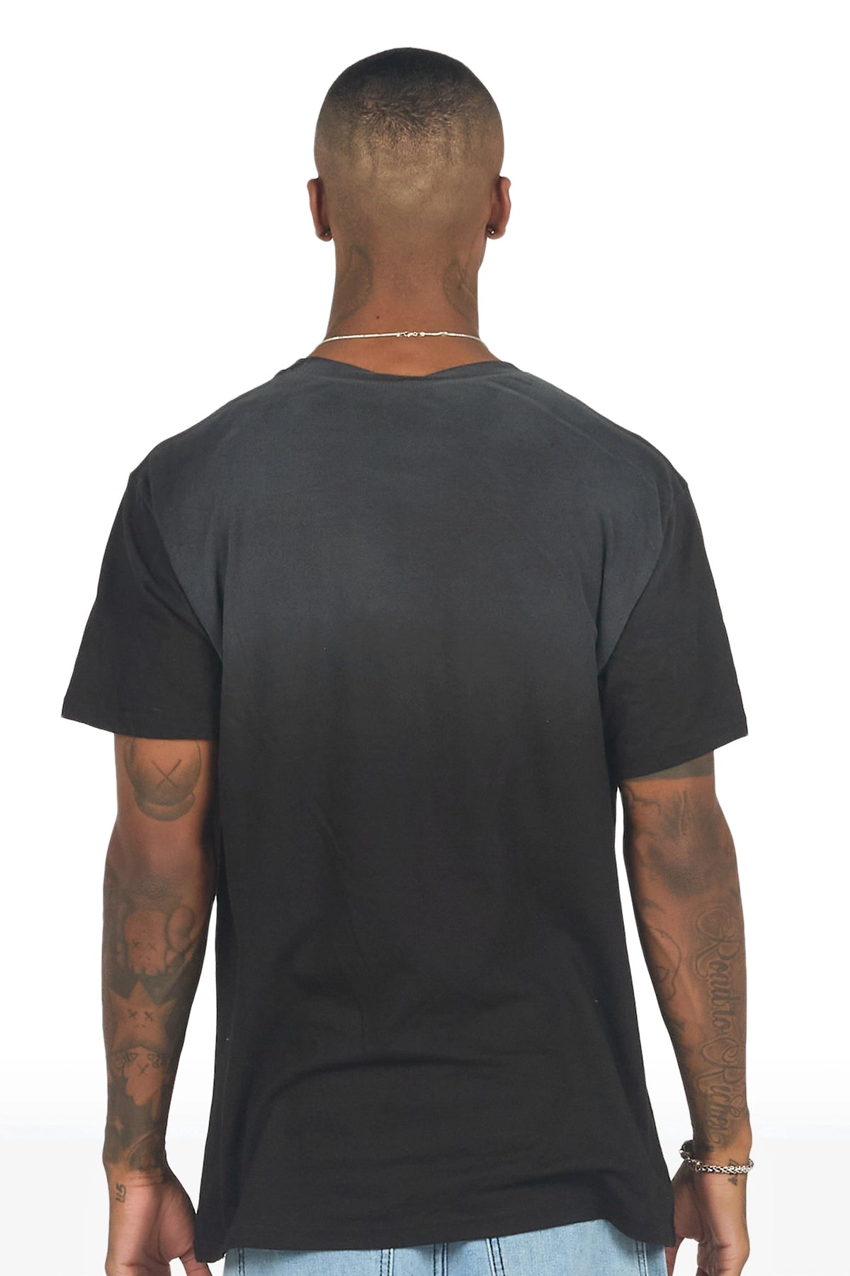 Foster Black Oversized Graphic T-Shirt