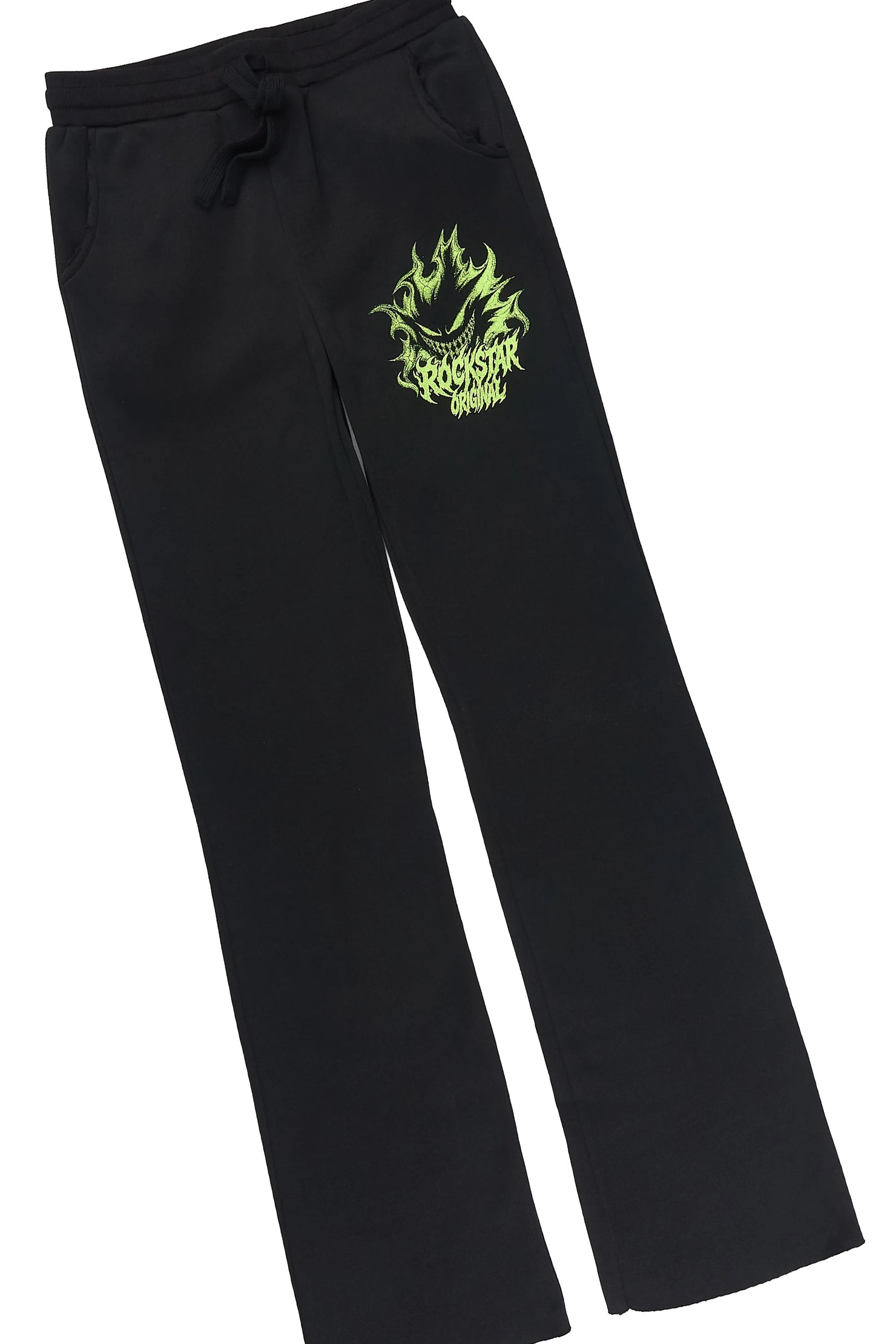 Boys Glaston Black Stacked Hoodie Track Set