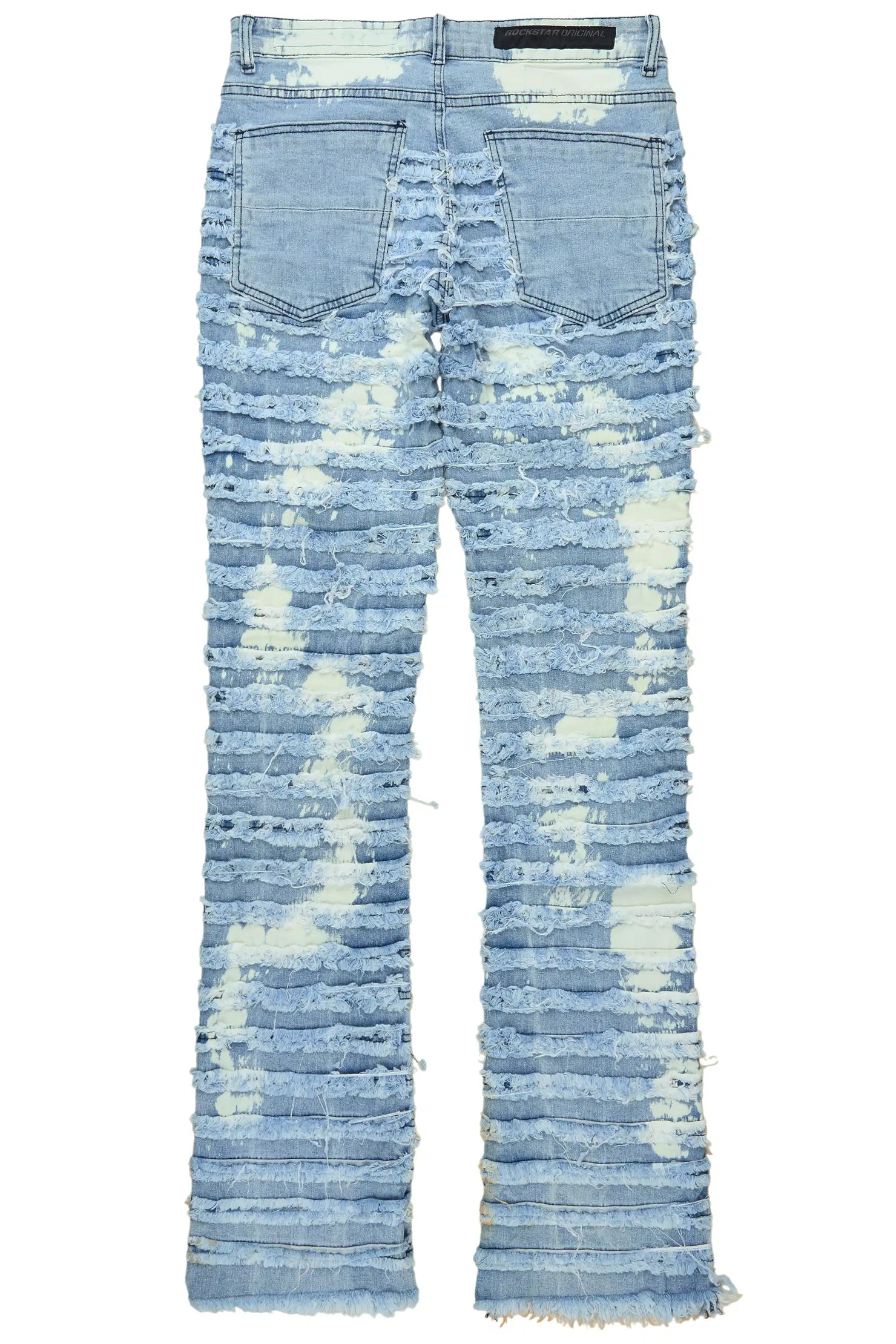 Inferna Blue Stacked Flare Jean