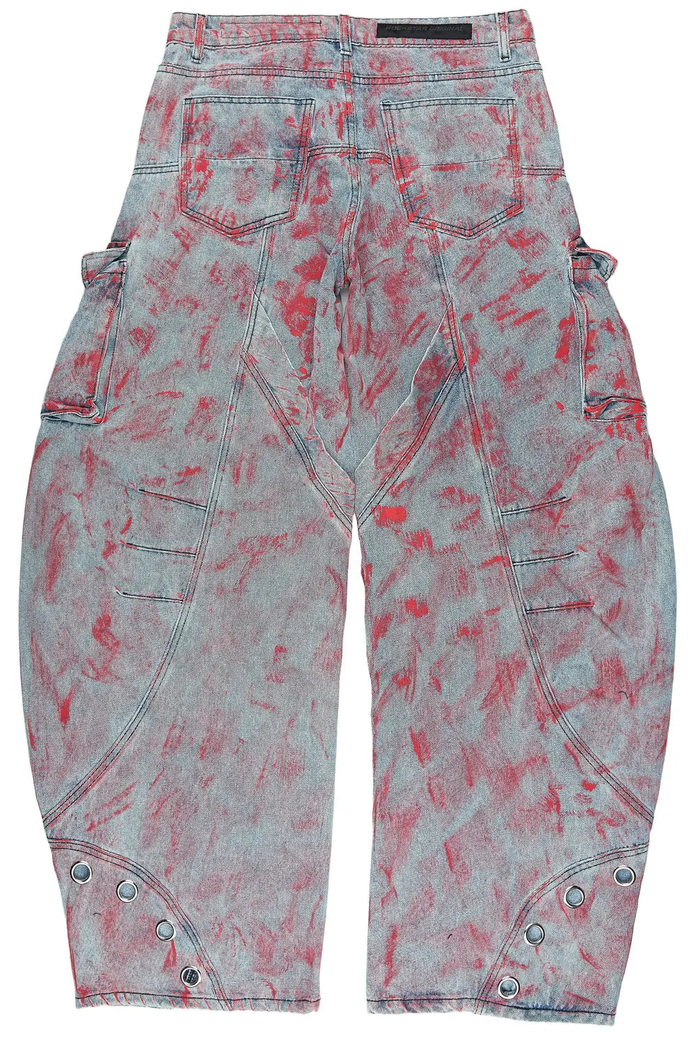 Tren Red/Blue Barrel Fit Jean