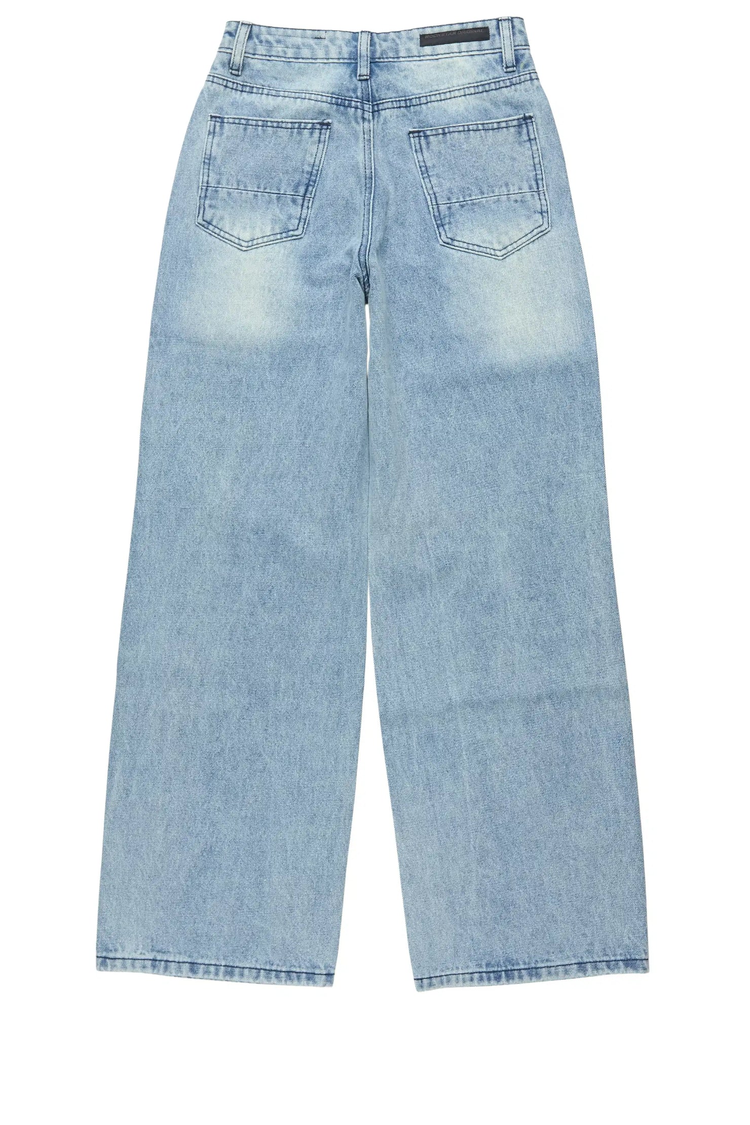 Boys Glanz Rhinestone Light Blue Baggy Fit Jean