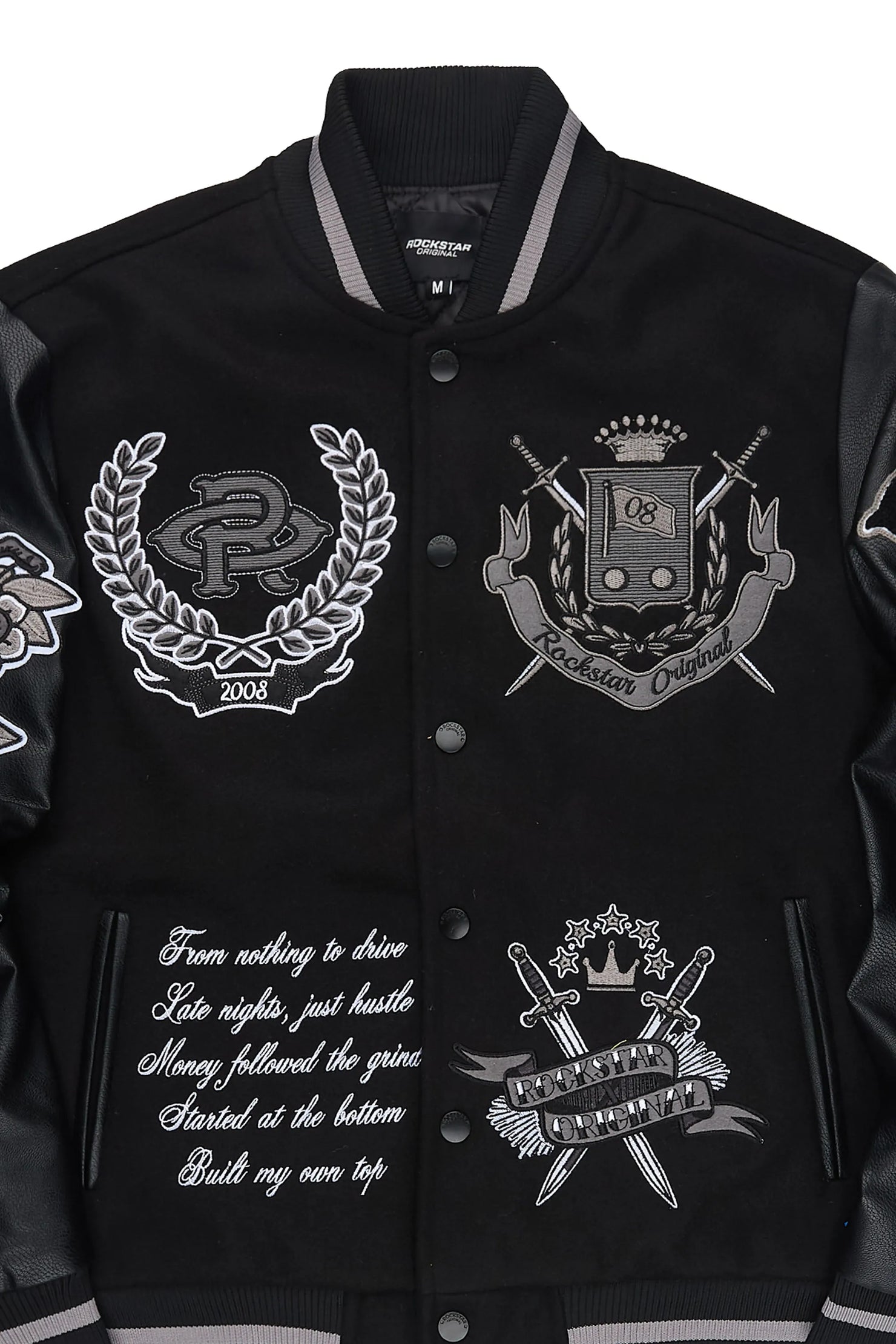 Dallas Black/Black Varsity Jacket