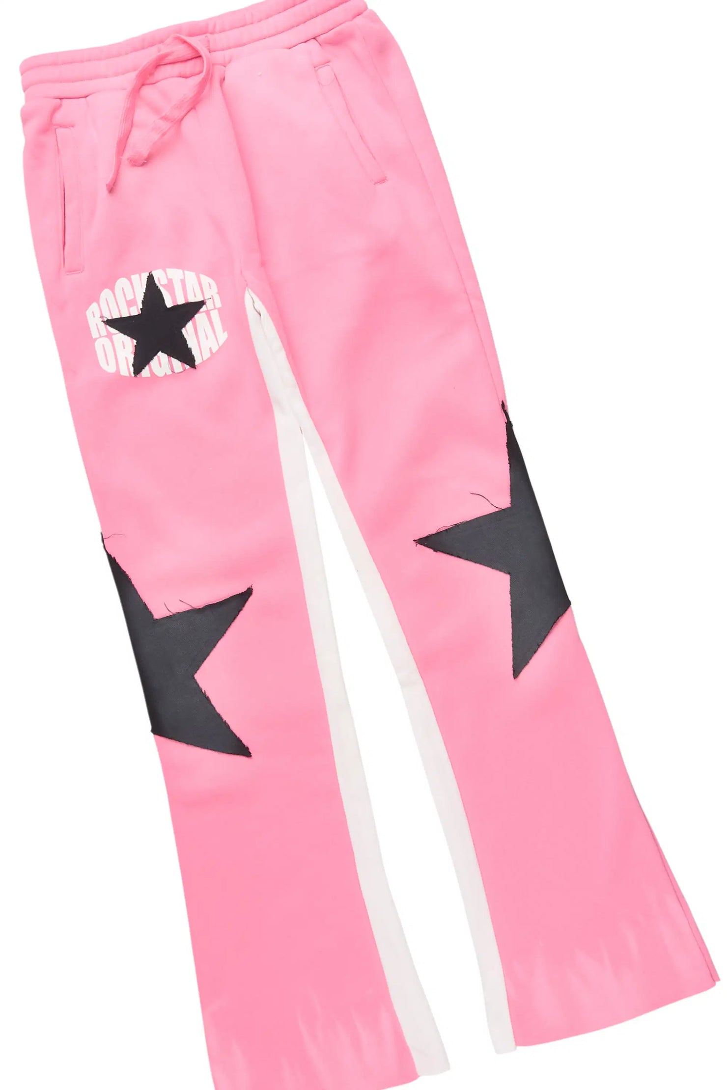 Girls Khaly Grey/Pink Stacked Track Set