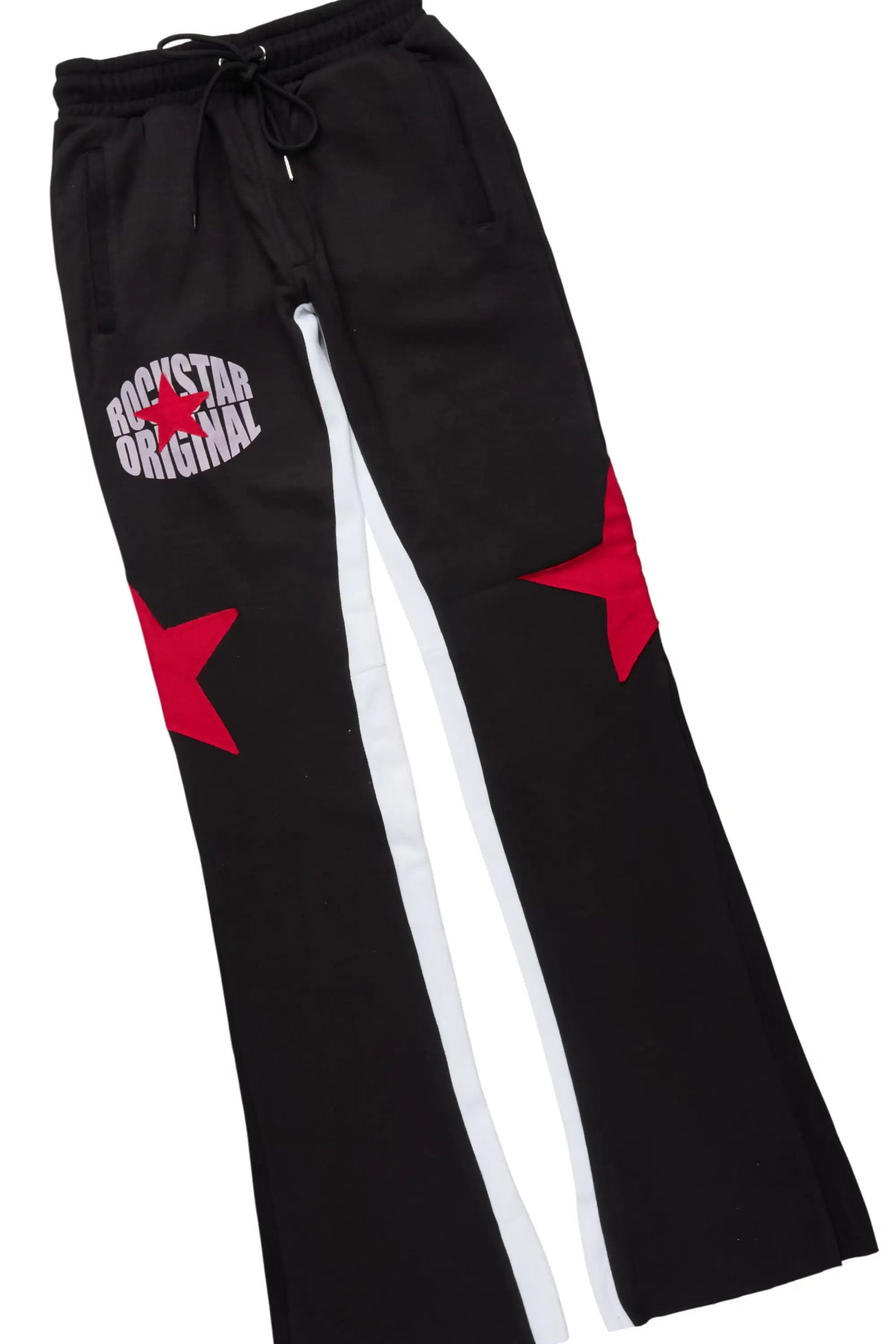States Black/Red Hoodie Stacked Flare Track Set