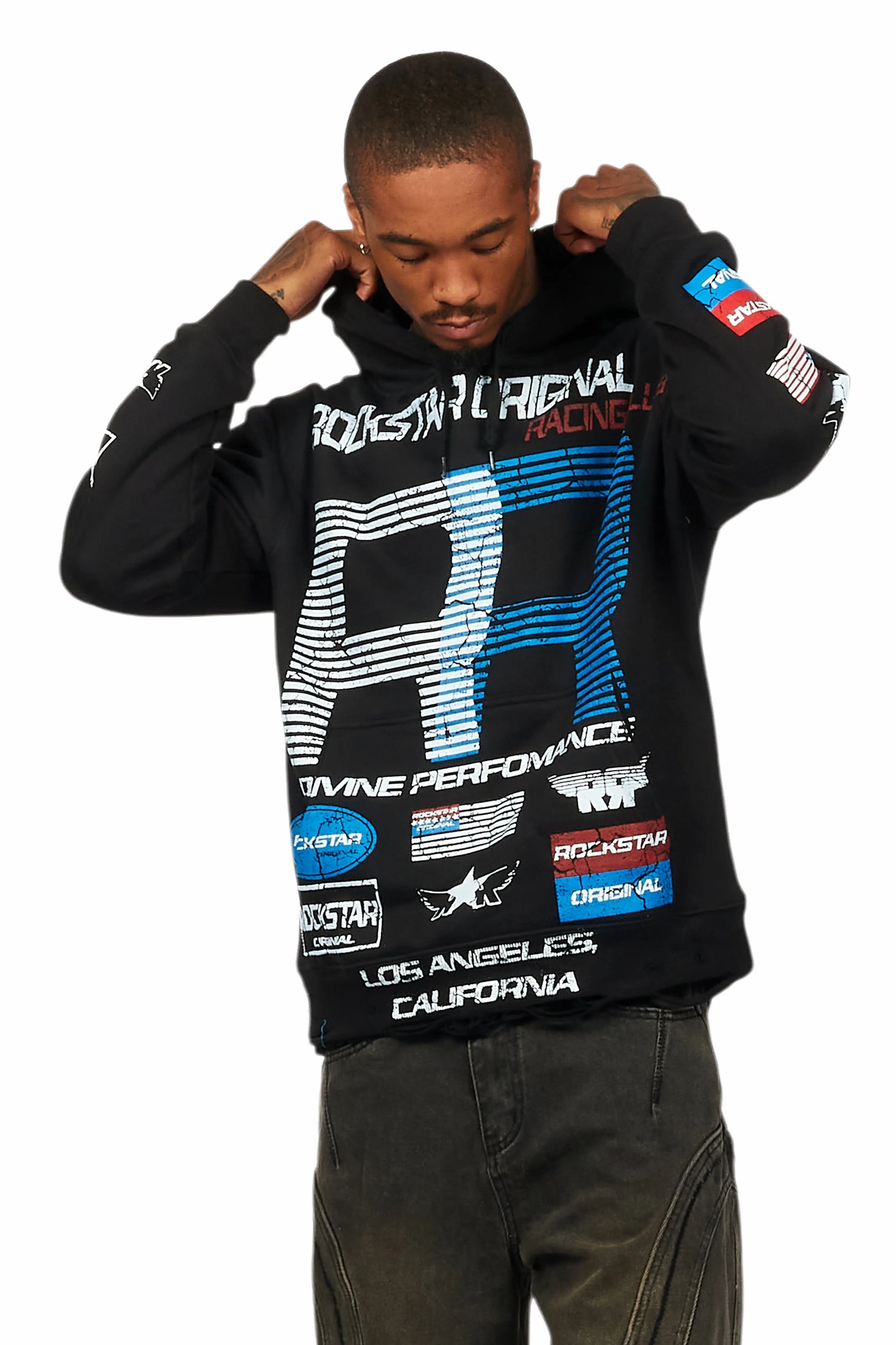 RSO Racing Club Black Graphic Hoodie