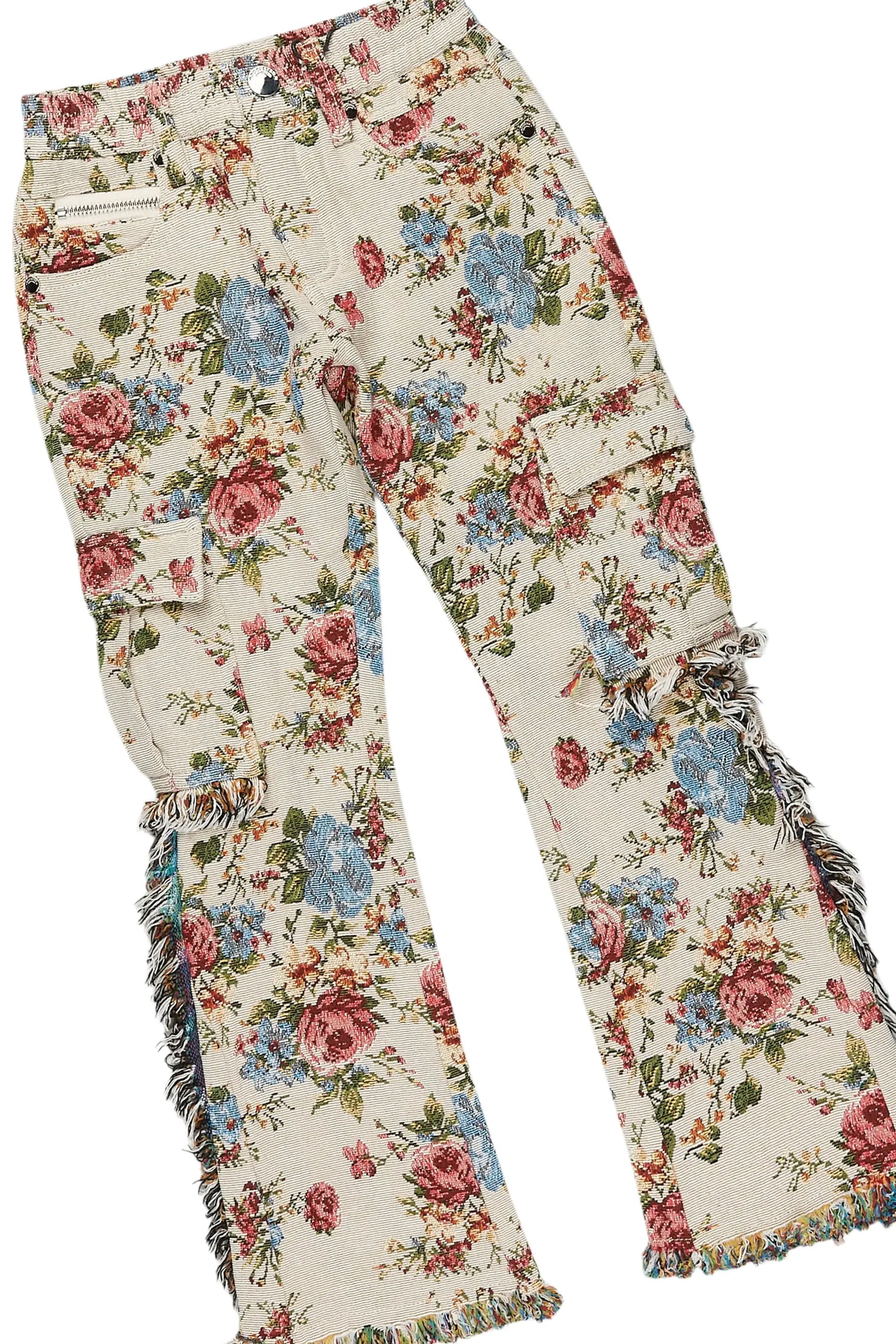 Girls Ryla Fuchsia Hoodie/Stacked Flare Jean Set