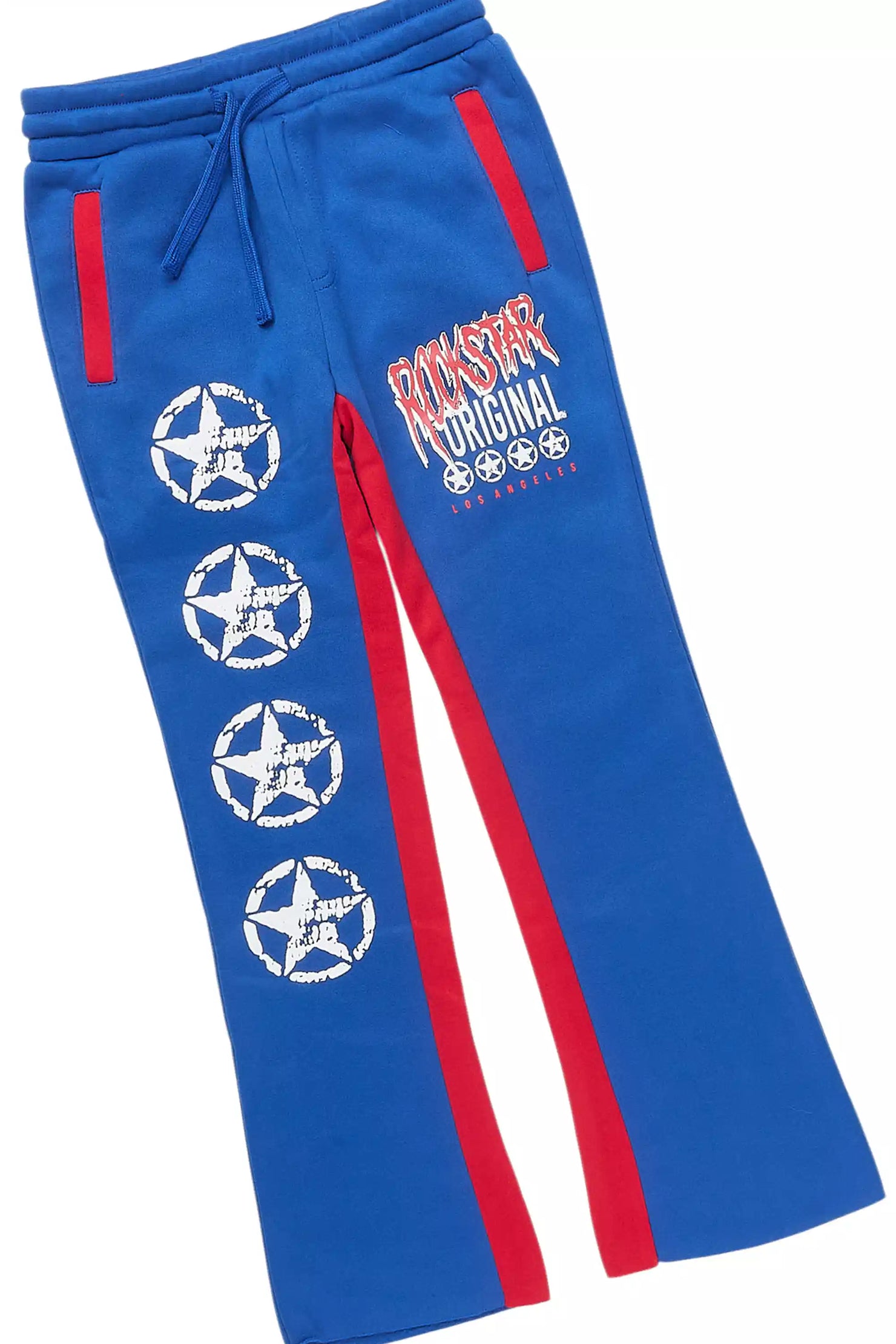 Boys Wizzurd Blue T-Shirt/Stacked Flare Pant Set