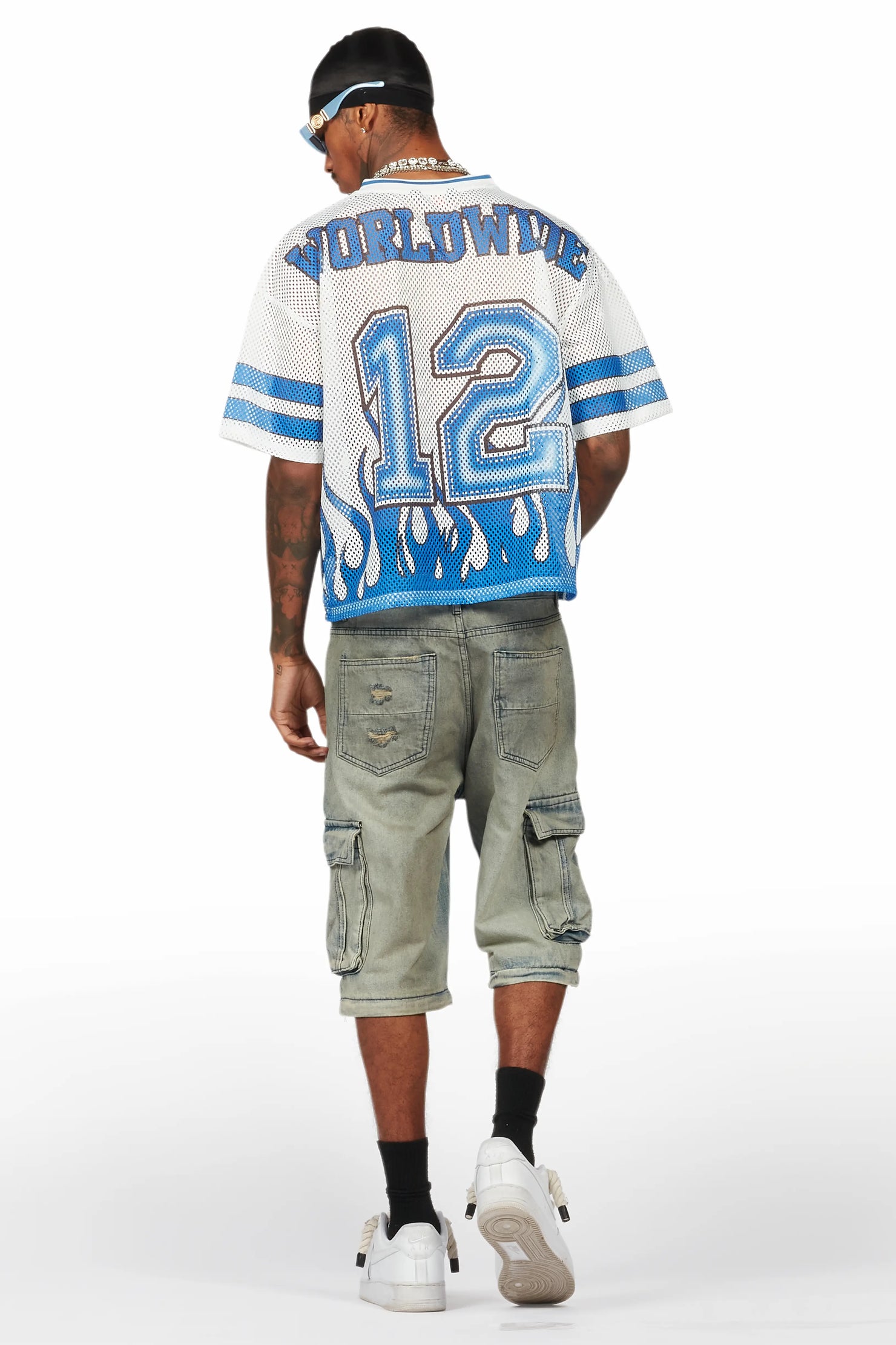 Rupert Vintage Blue Baggy Fit Zip Off Jean