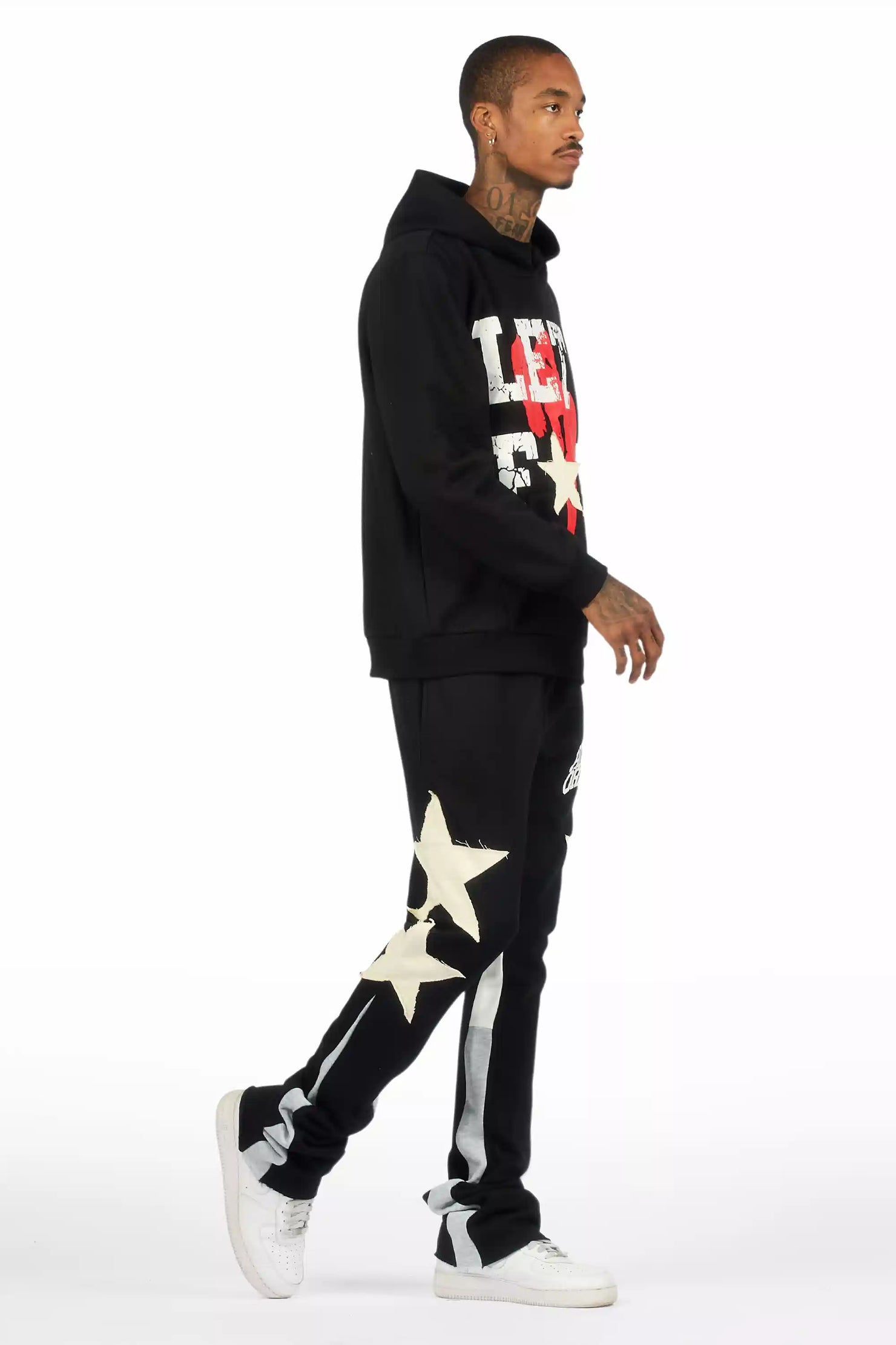 Pacino Black Stacked Track Set