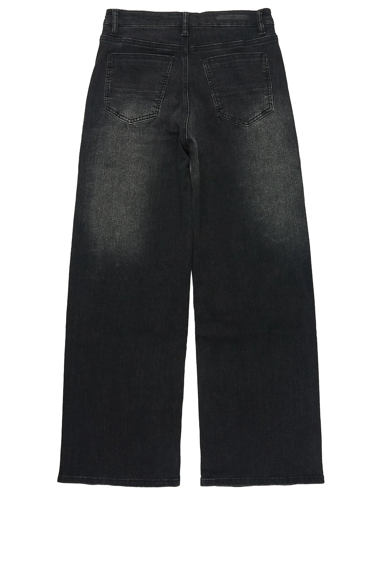 Boys Oliver Dark Grey Patch Baggy Fit Jean
