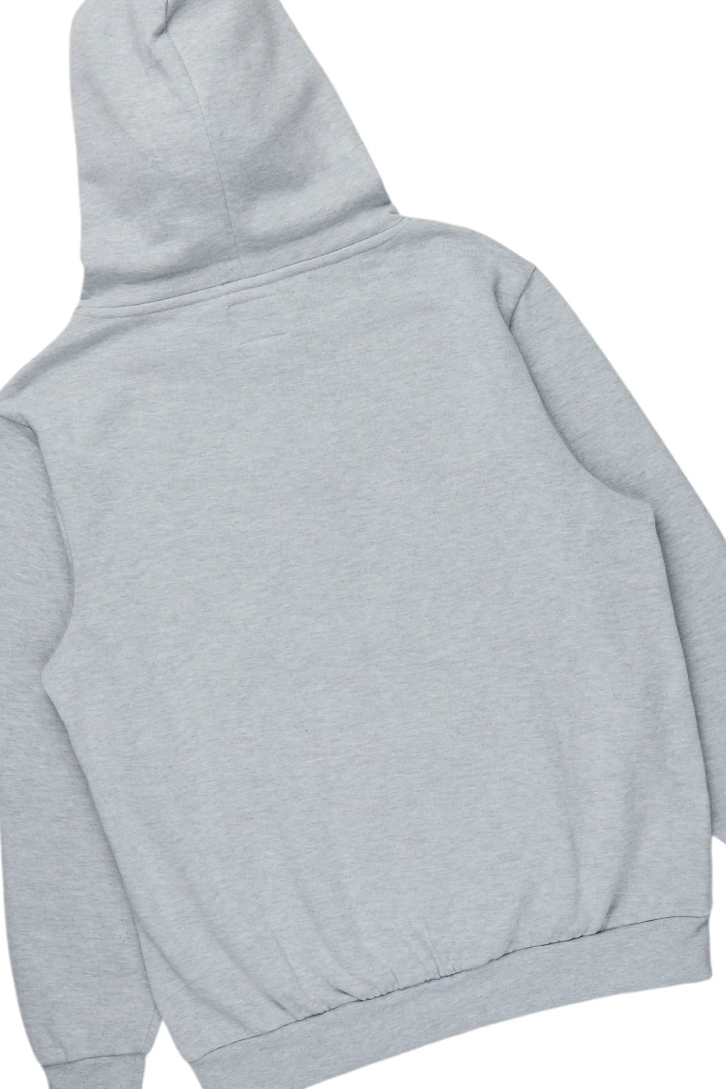 Basic Heather Grey Hoodie/Super Stacked Flare Track Set