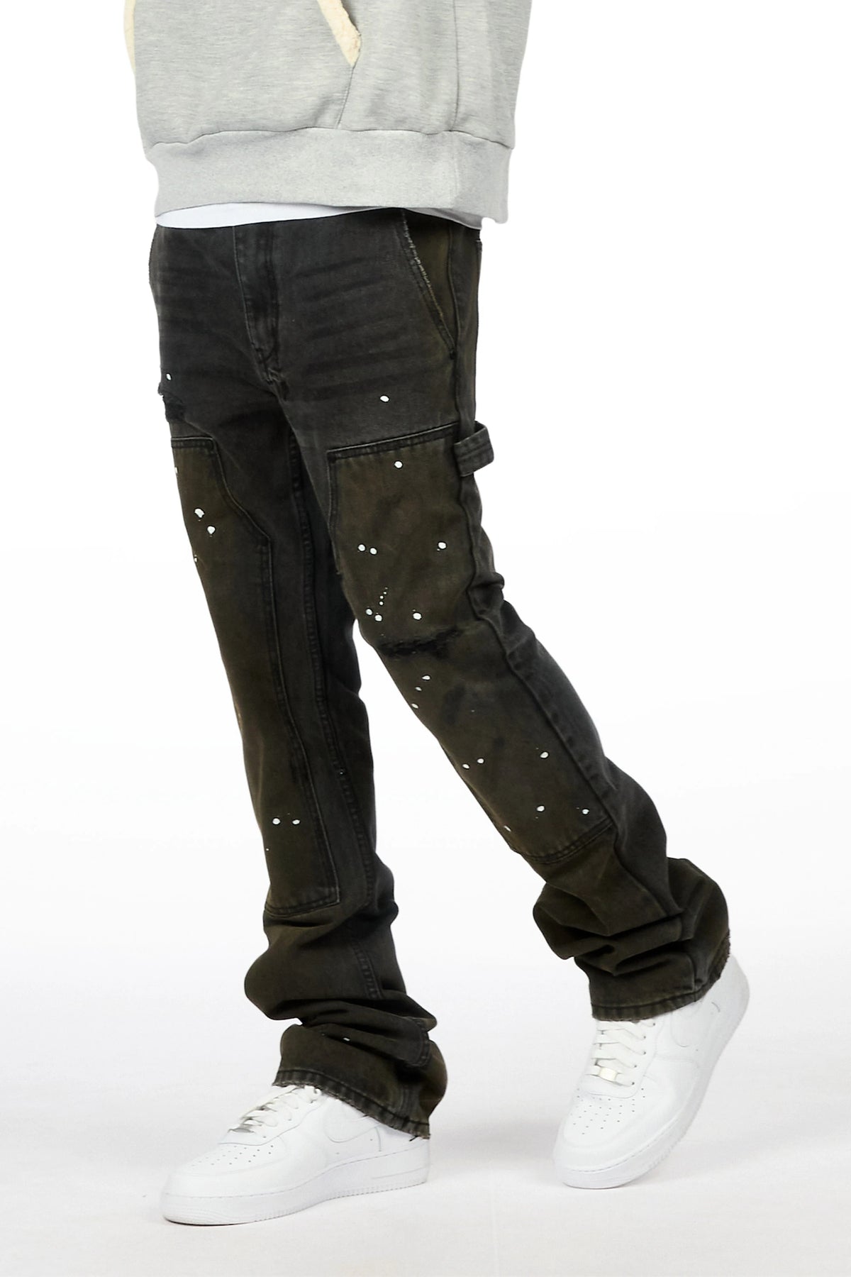 Wren Dark Grey Stacked Fit Jean