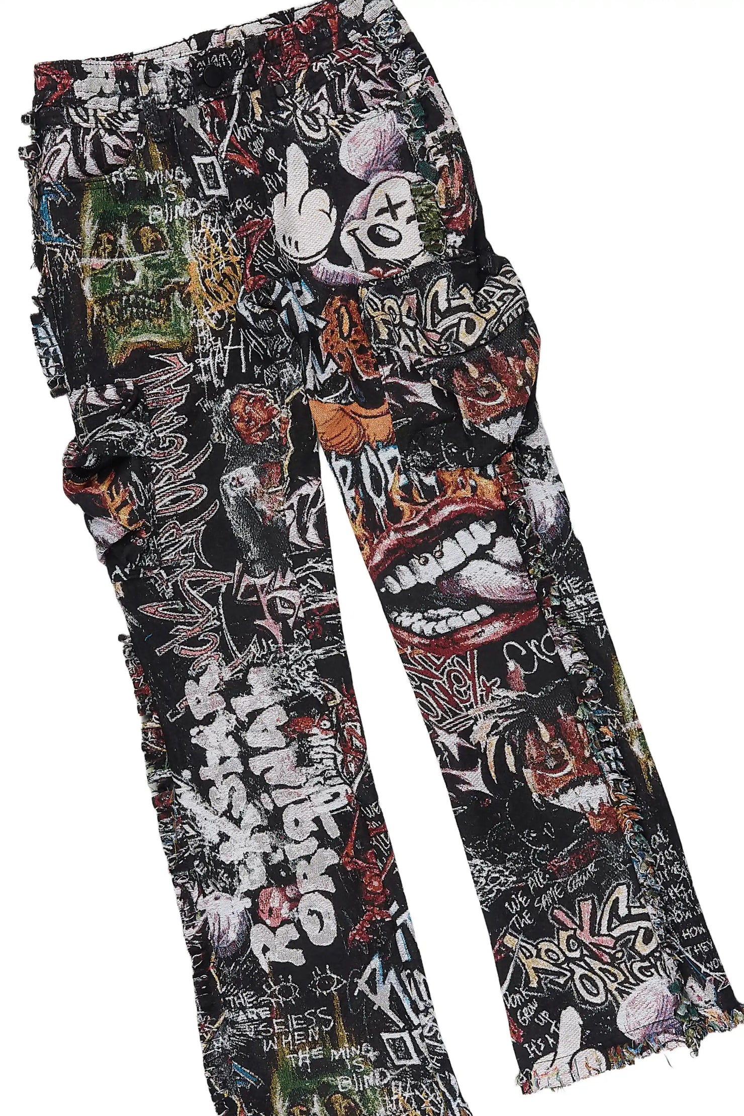 Boys Jett Red/Multi T-Shirt Stacked Jean Set