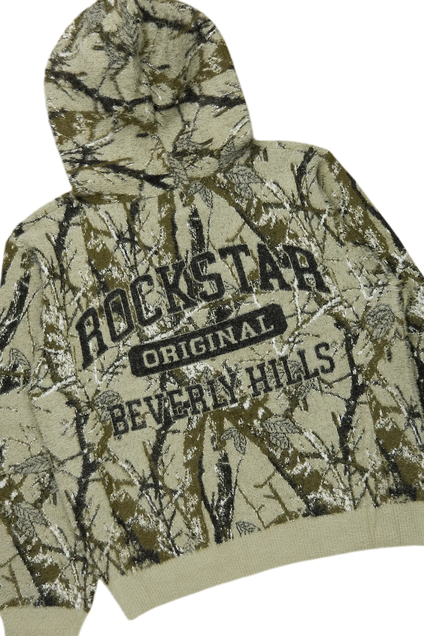 Damodar Tree Camo Hoodie & Zeta Stacked Flare Jean Bundle