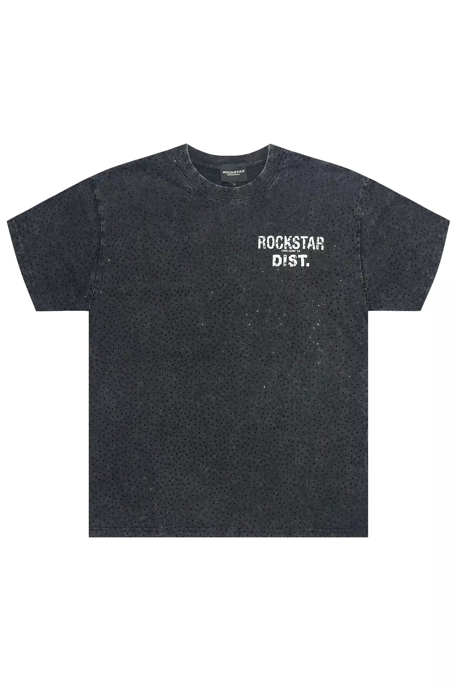 Lake Black Graphic Rhinestone T-Shirt