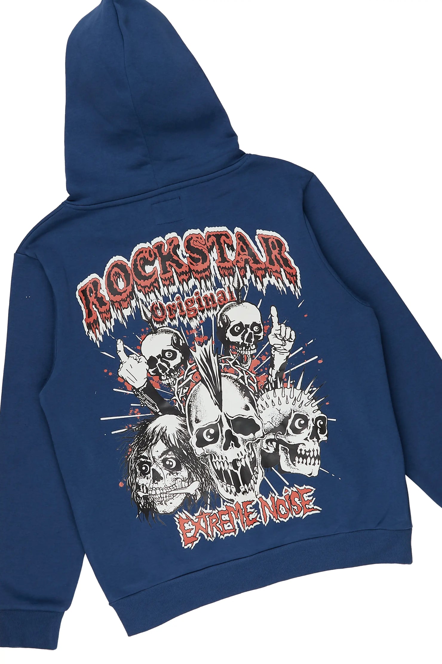 Tabor Navy Graphic Hoodie/Stacked Flare Pant Track Set