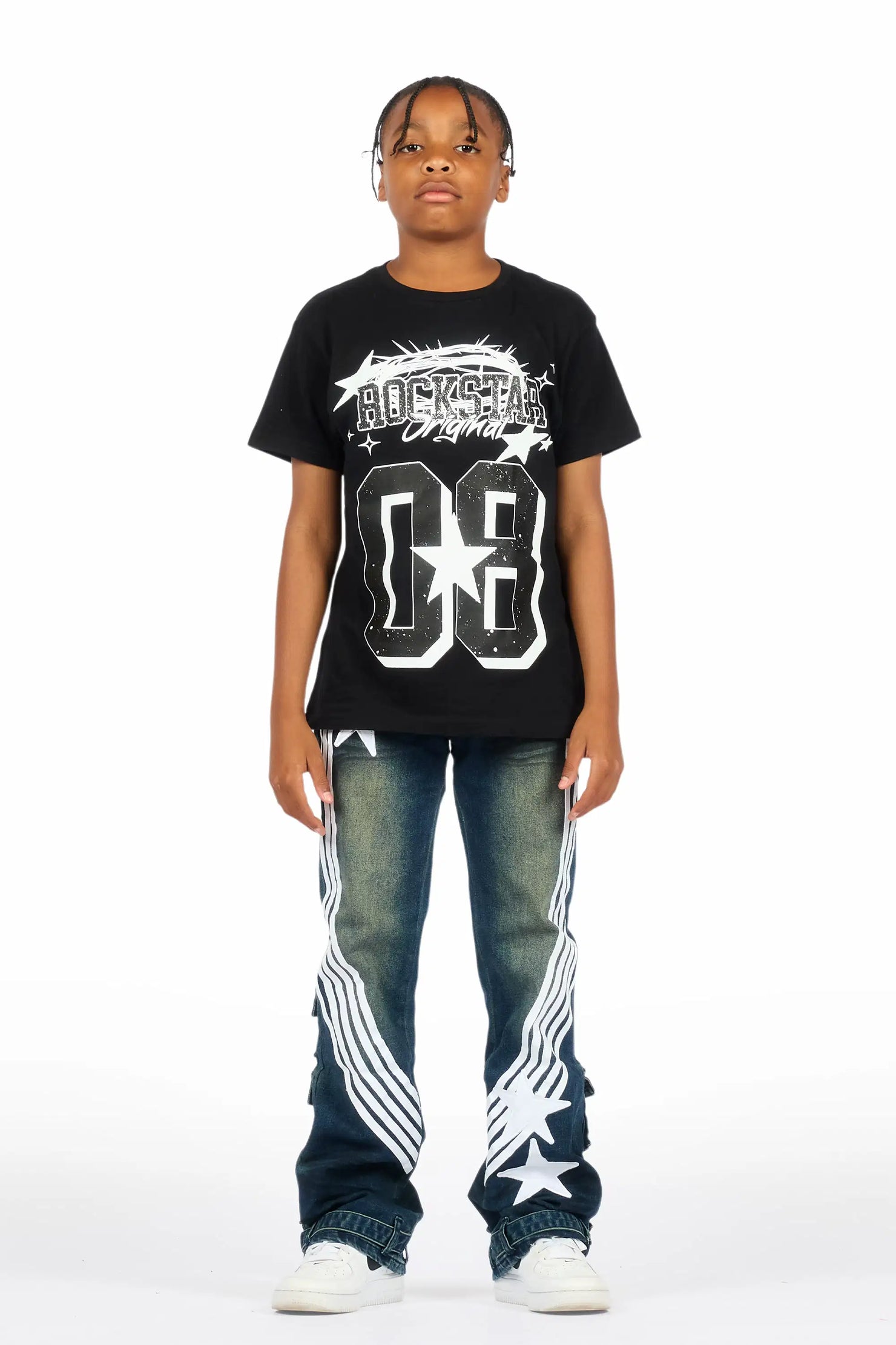 Boys Jazz Dark Wash Stacked Jean