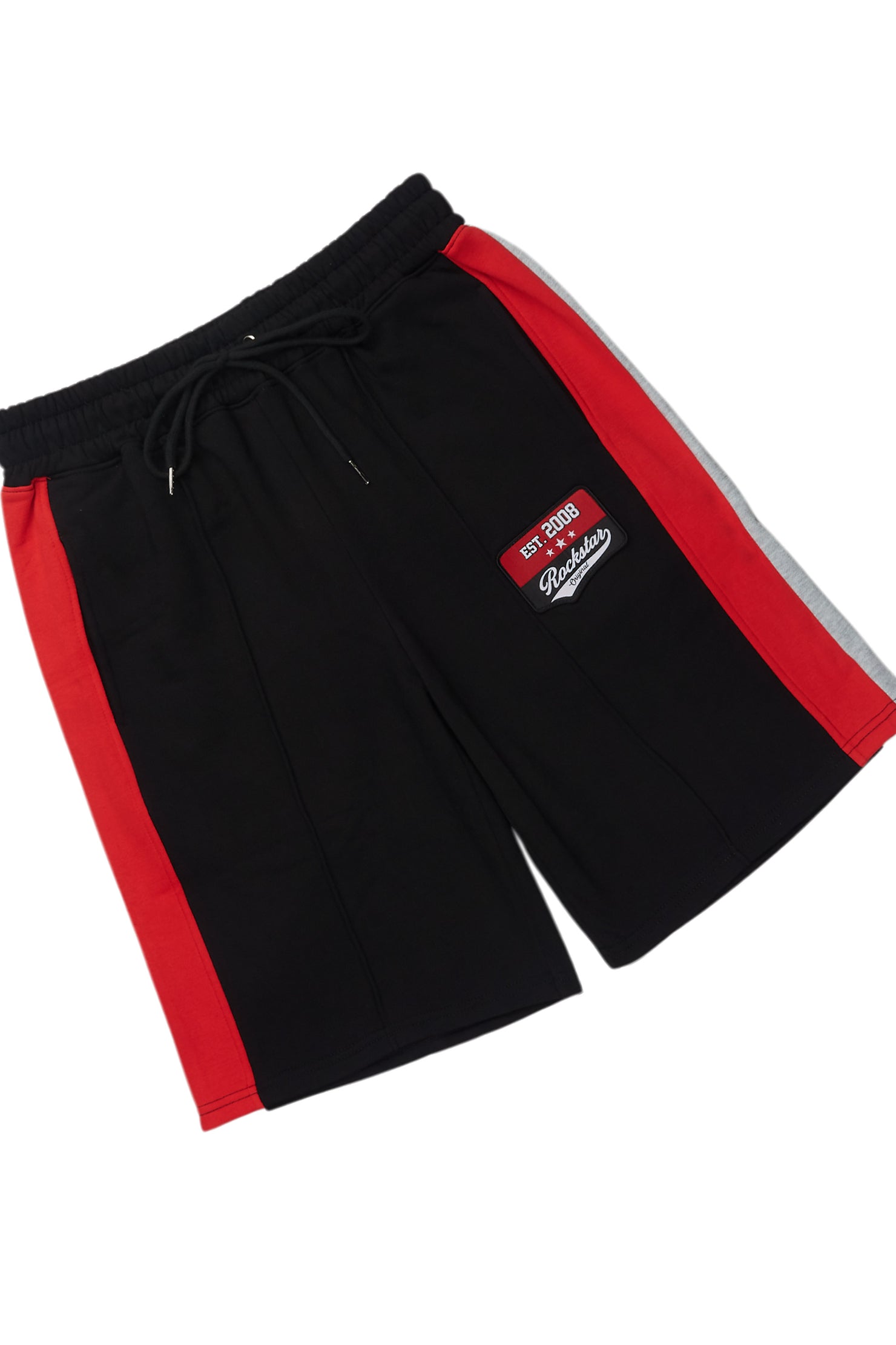 Zavid Black Button Up T-Shirt/Short Set