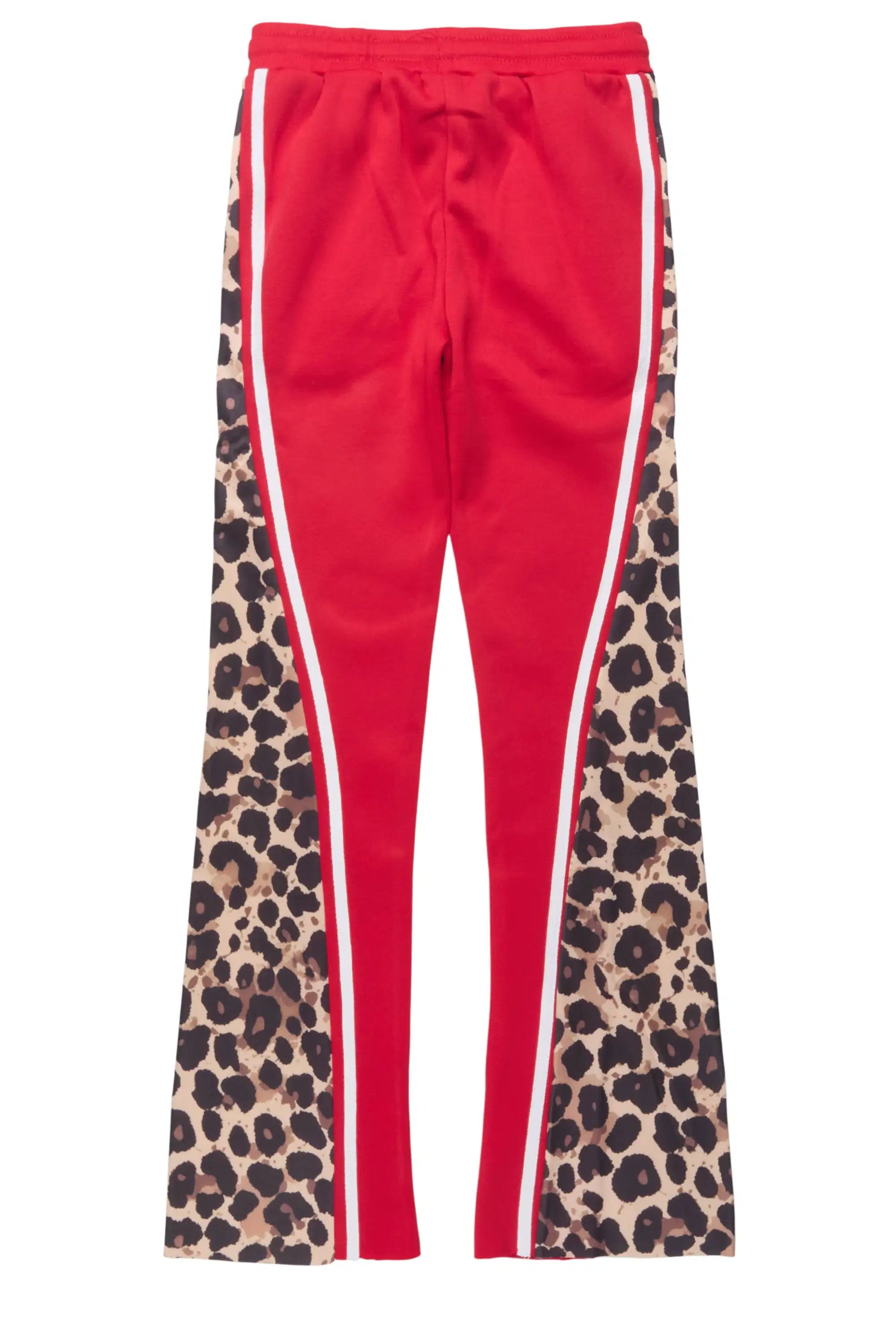 Girls Soana Red Stacked Track Pant