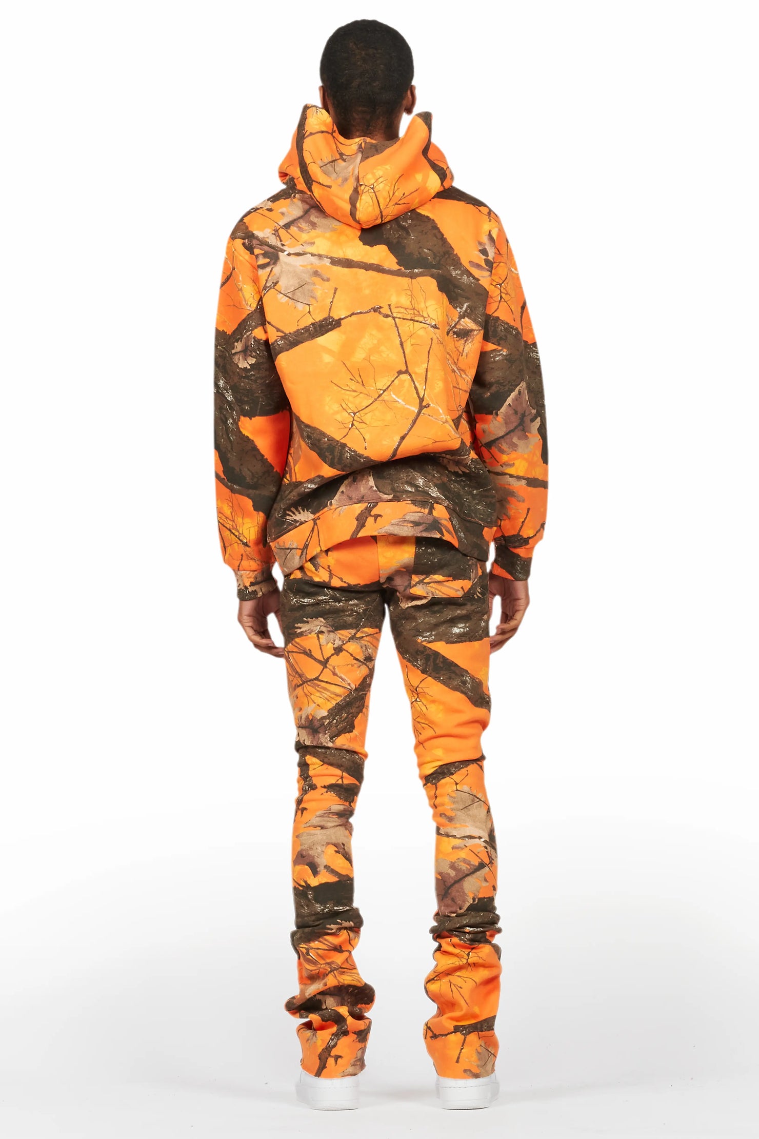 Tabby Orange Graphic Stacked Flare Track Set