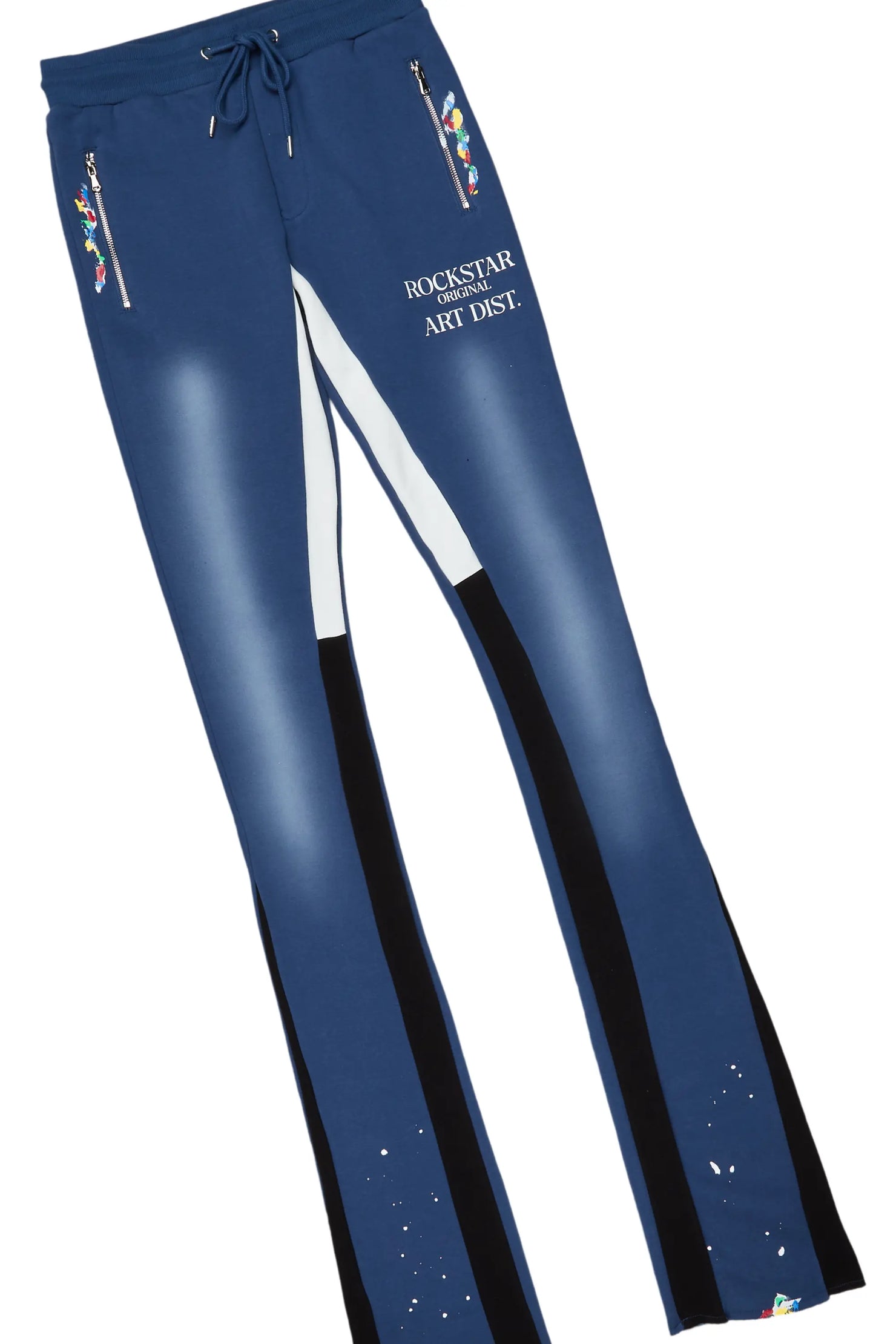 Rockstar Art Dist. Navy Super Stacked Pant Set