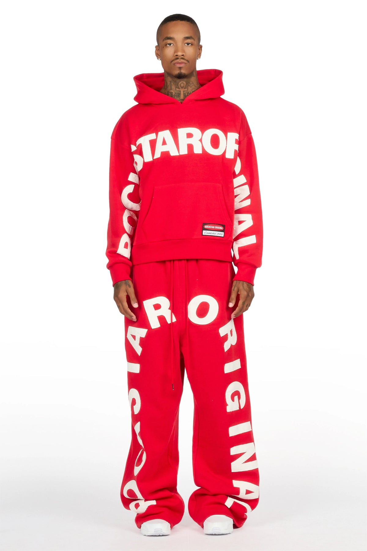 Kirin Red Hoodie/Baggy Pant Track Set