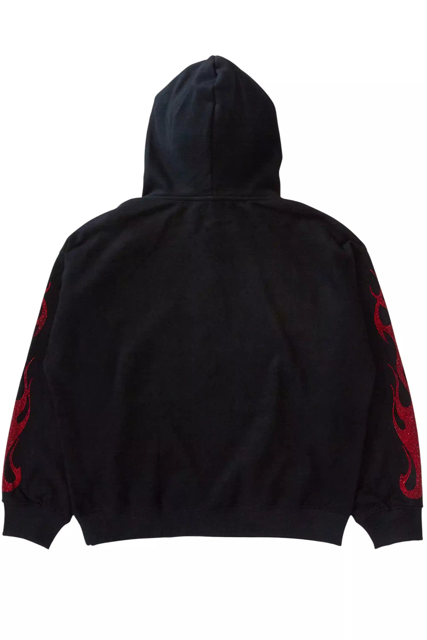 Oryn Black Rhinestone Oversized Hoodie