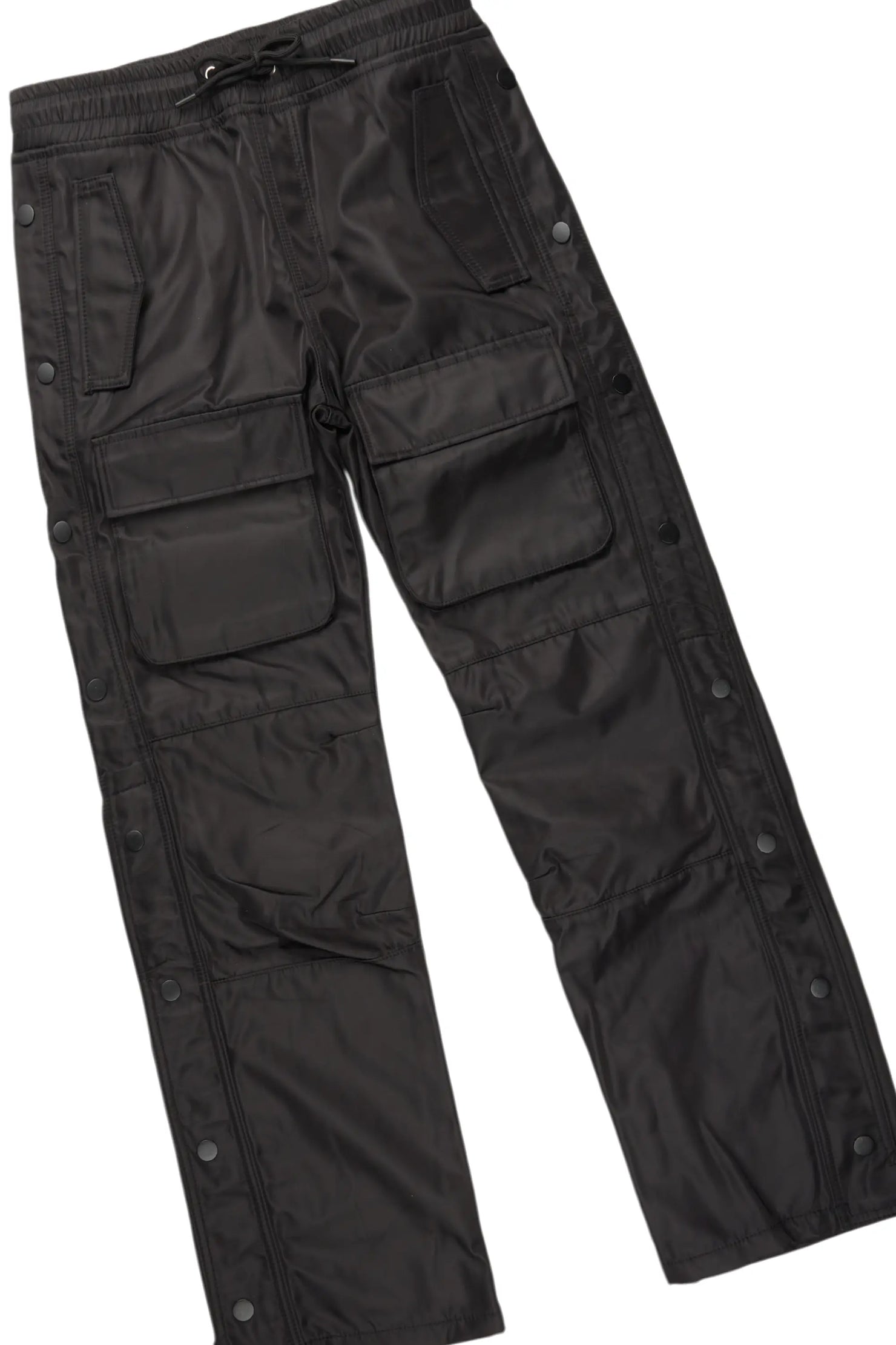 Vamp Black Hoodie & Yuri Nylon Pant Set