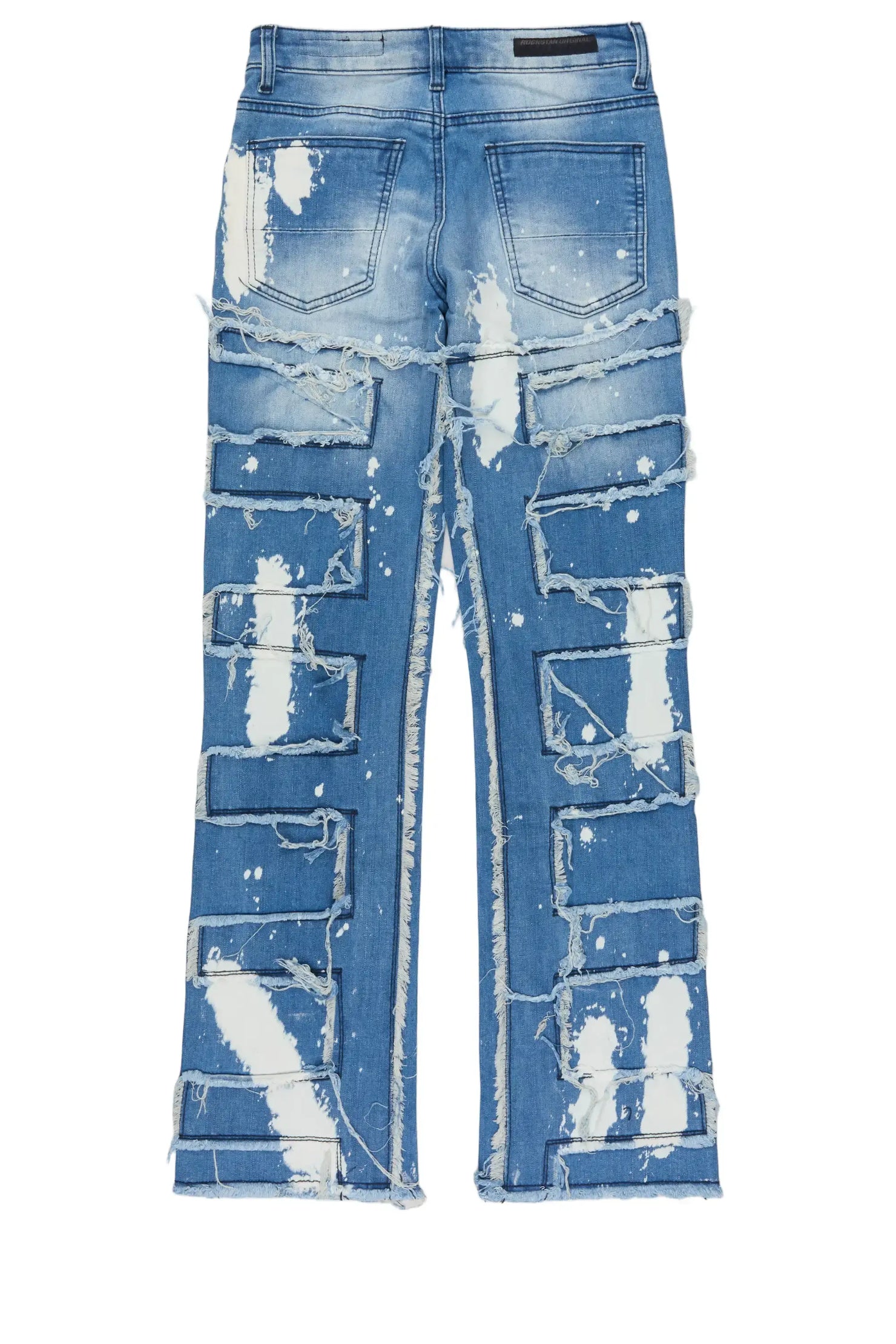 Boys Laban Light Blue Stacked Flare Jean