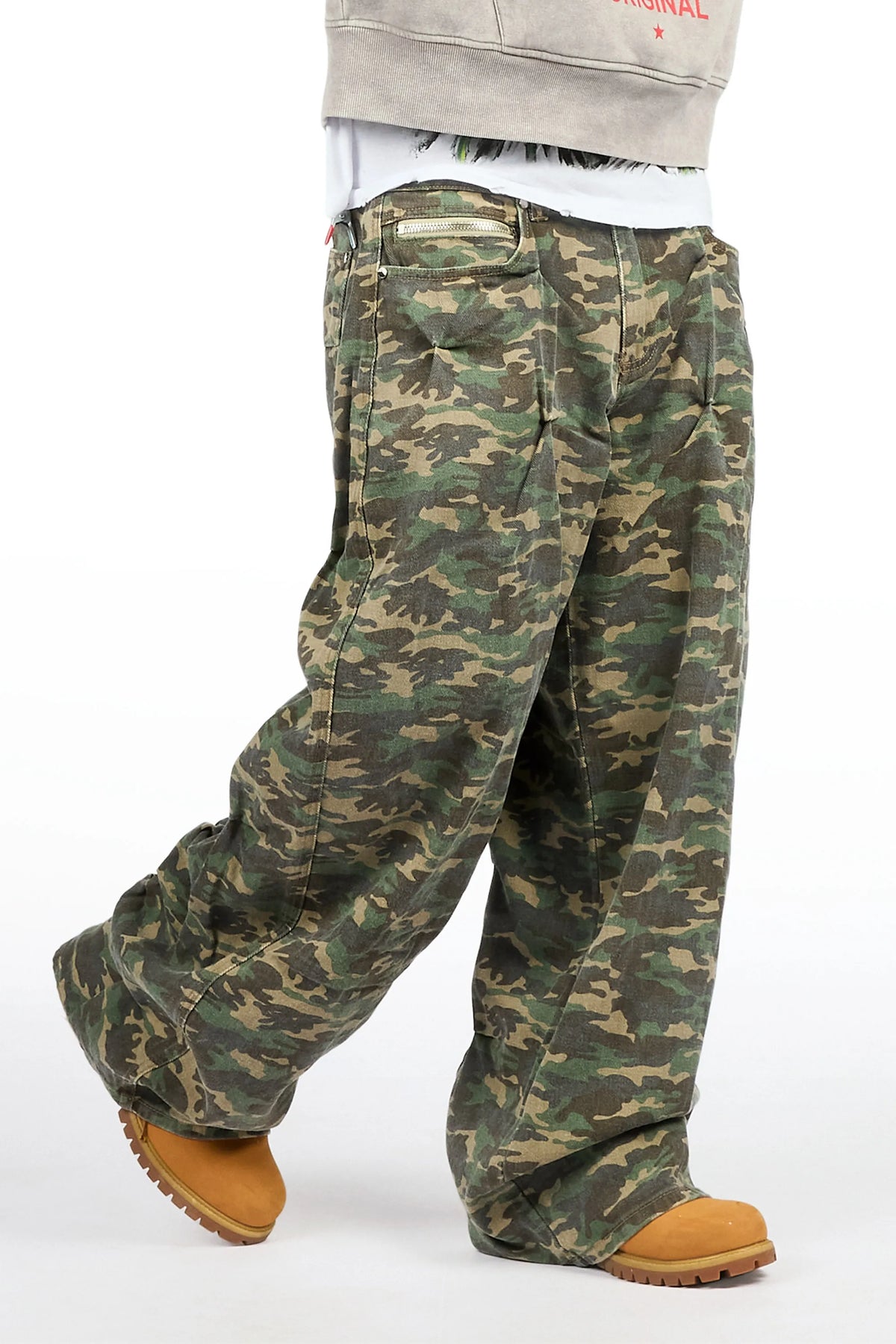 Attlee Camo  Baggy Fit Jean