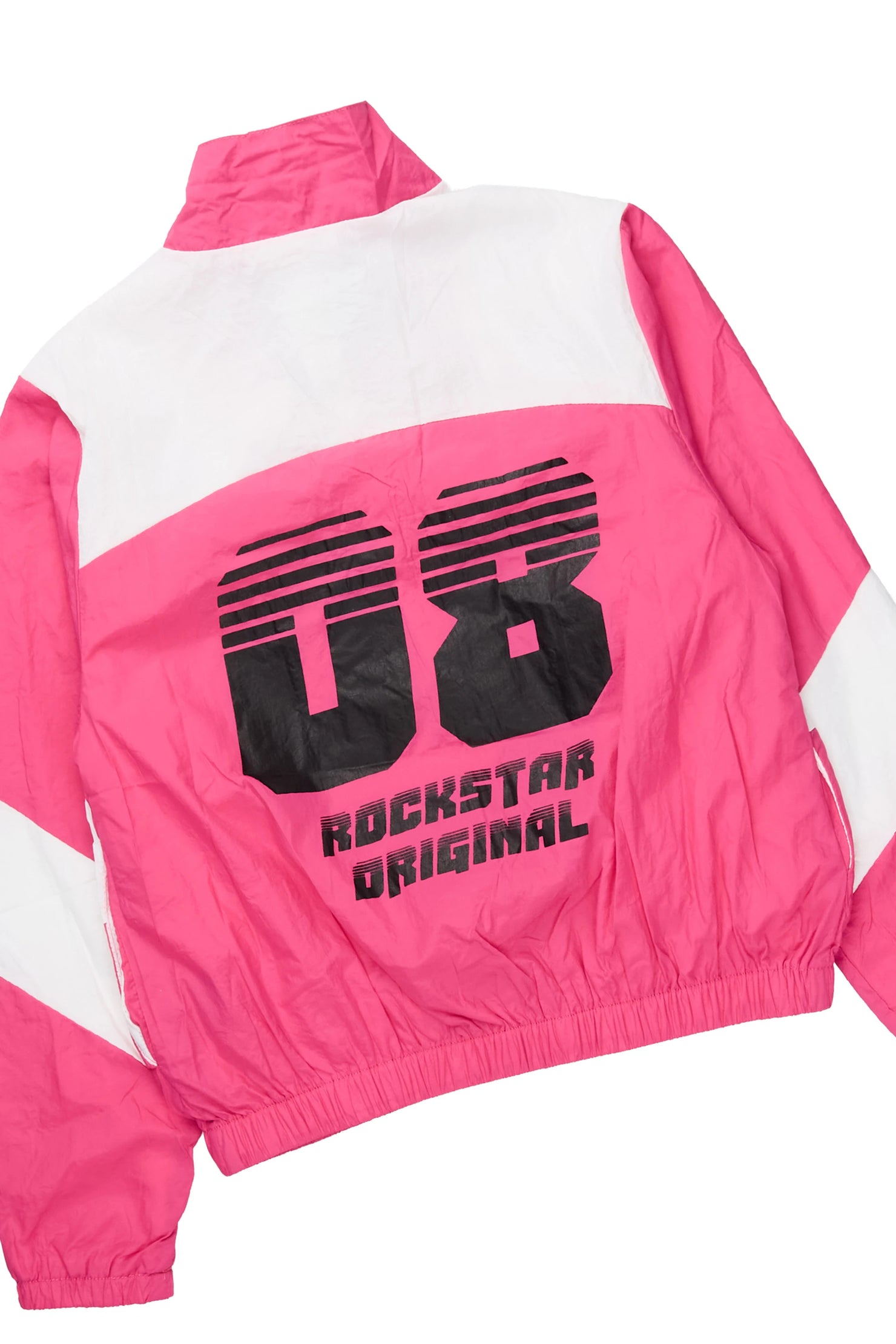 Girls Wayra Fuchsia/White Windbreaker Jacket Track Set