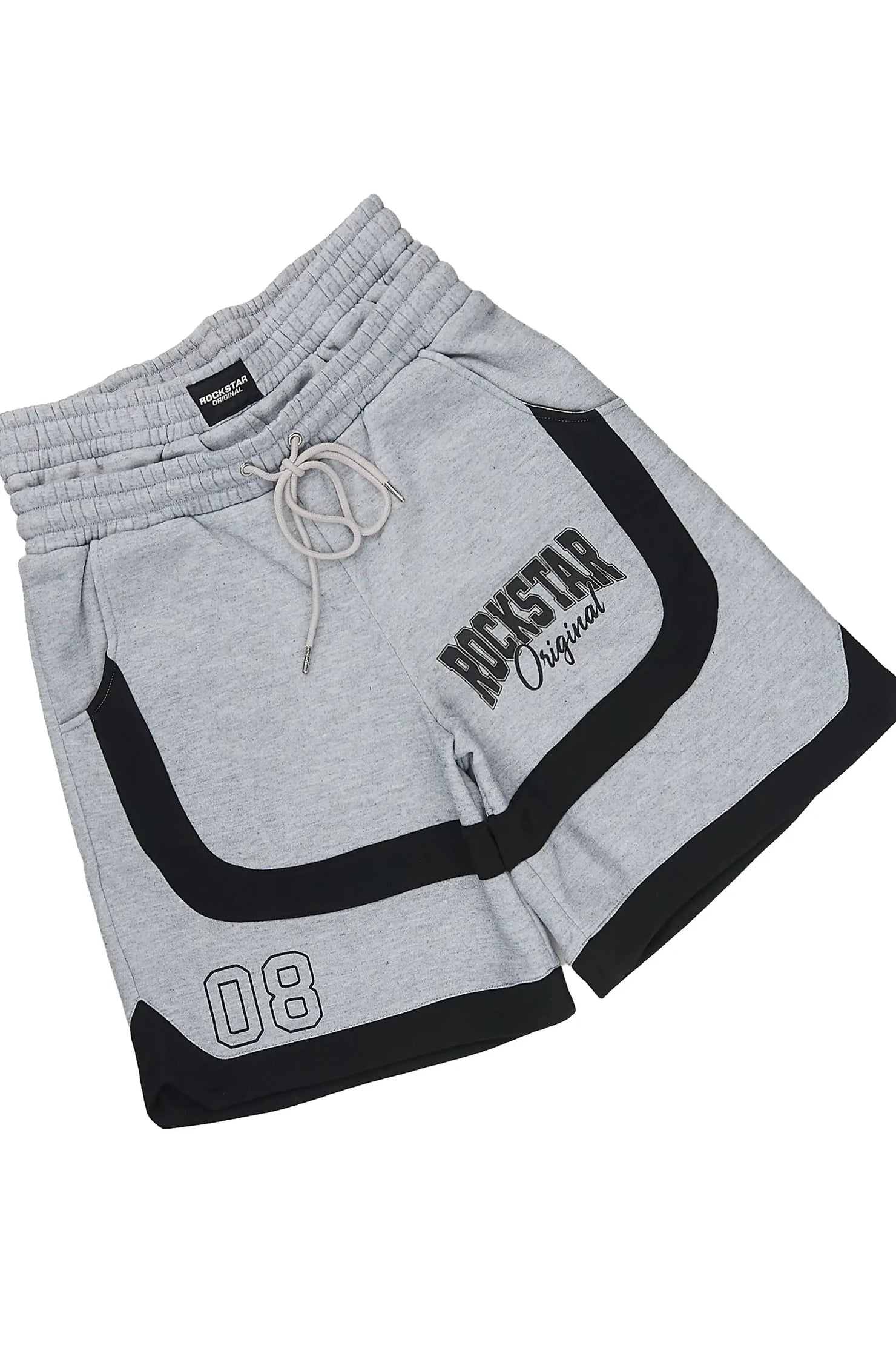 Redford Heather Grey T-Shirt/Double Waisted Short Set