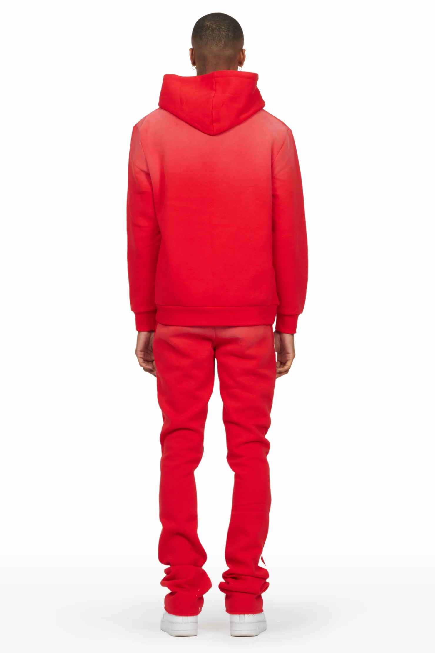 Rockstar Art Dist. Red Hoodie/Stacked Flare Set