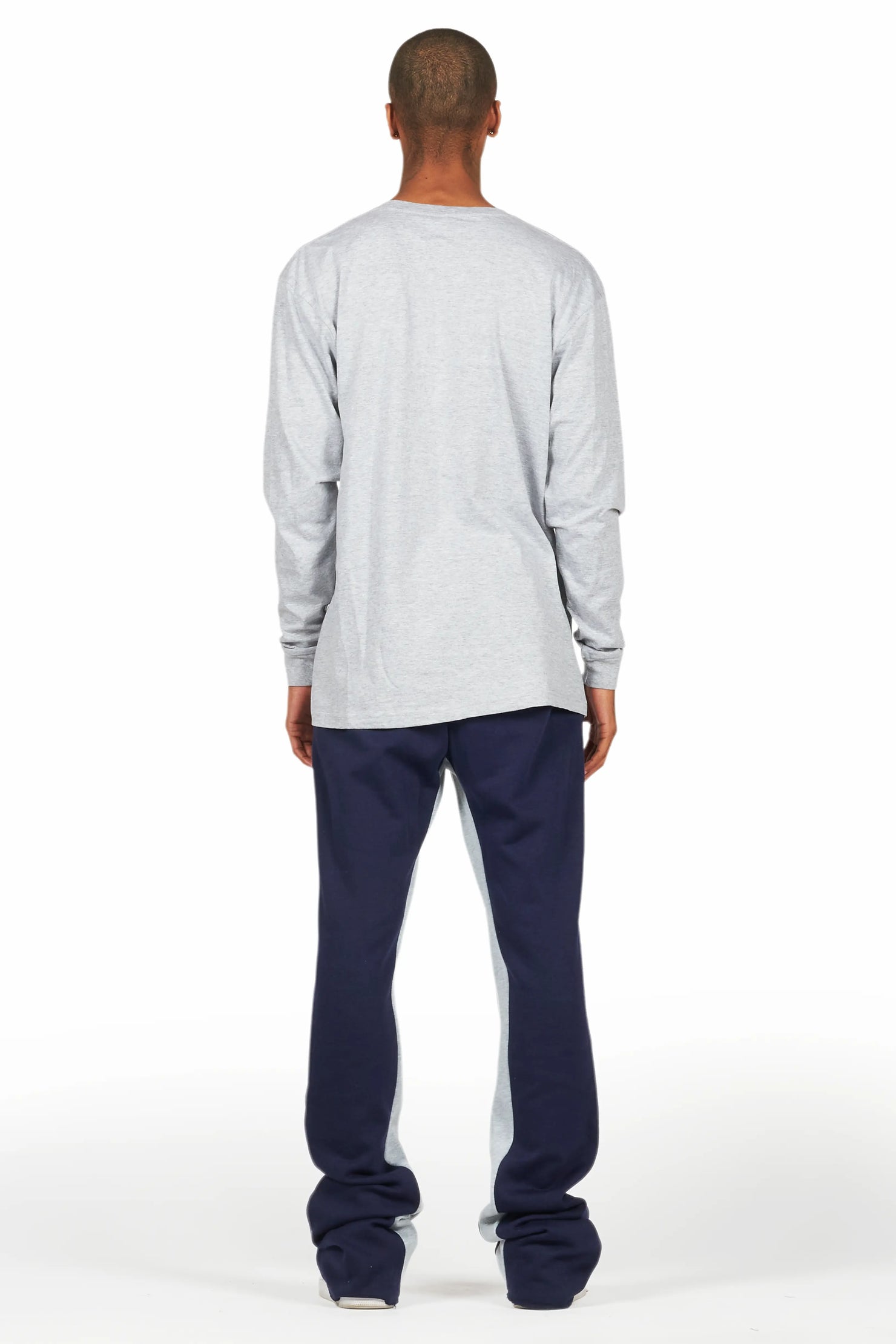 Briggs Heather Grey Long Sleeve T-Shirt/Baggy Pant Set
