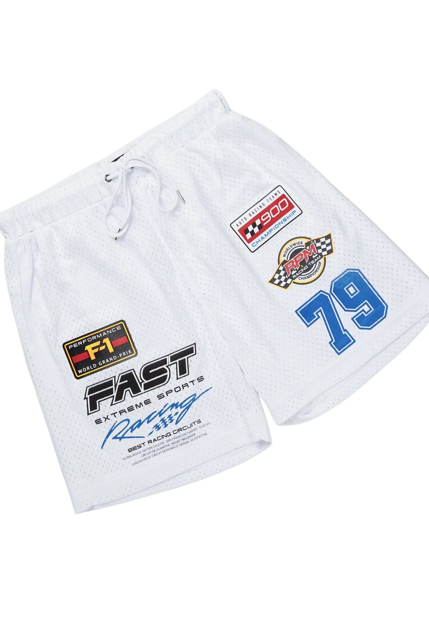 Takato White Mesh Jersey Short Set