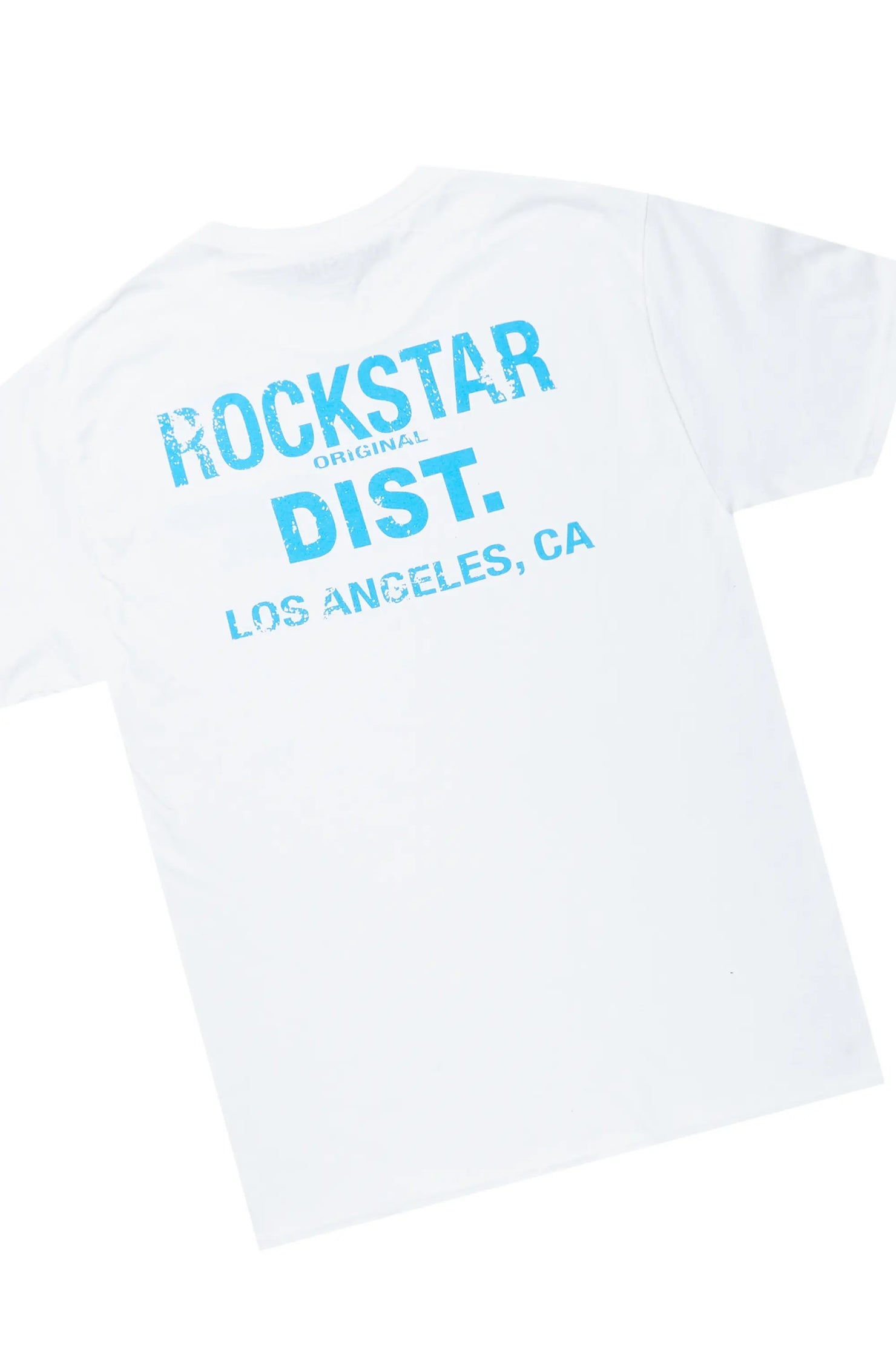 Lake White/Blue T-Shirt/Super Stacked Flare Jean Set