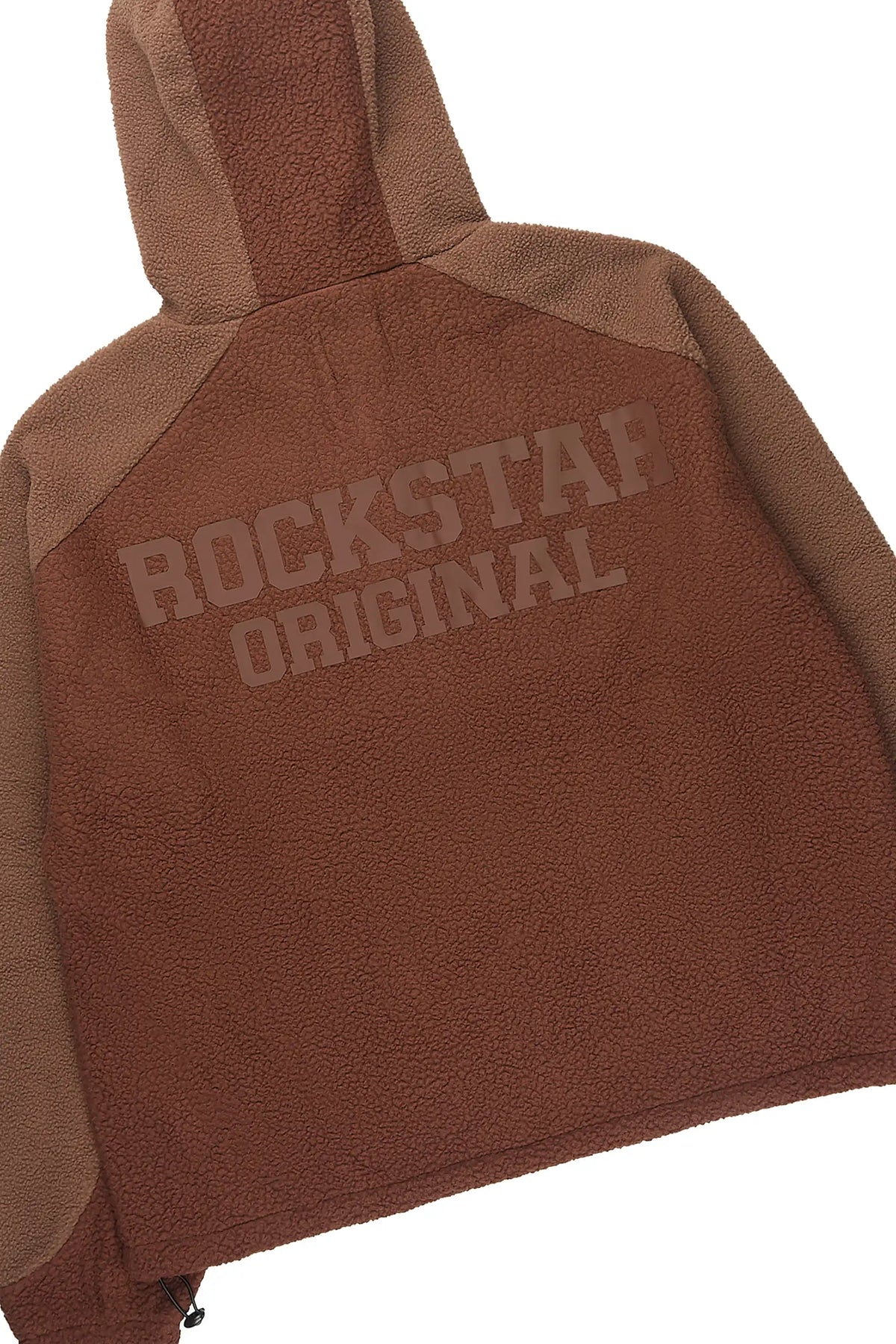Minero Sherpa Brown Zip Up Hoodie/Jogger Track Set