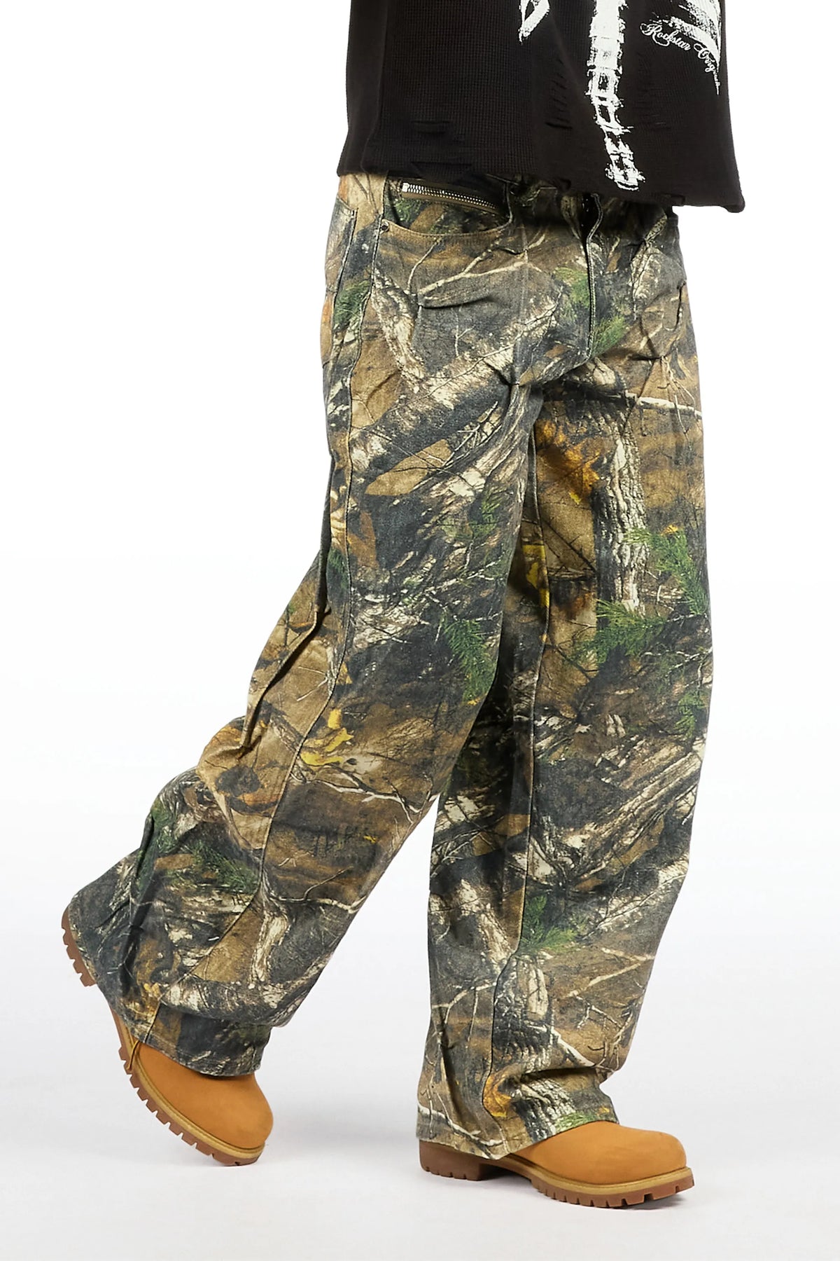 Attlee Tree Camo Baggy Fit Jean